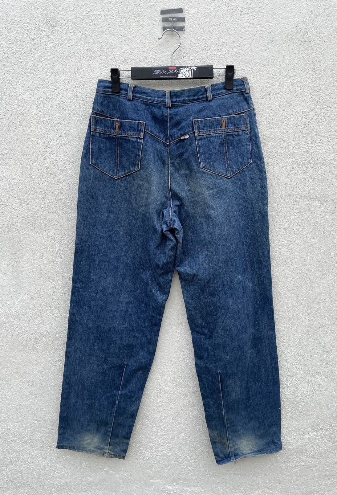 Designer × Japanese Brand Rare! 90s Papas Maniere De Heming Baggy Denim Jeans Size US 30 / EU 46 - 7 Thumbnail