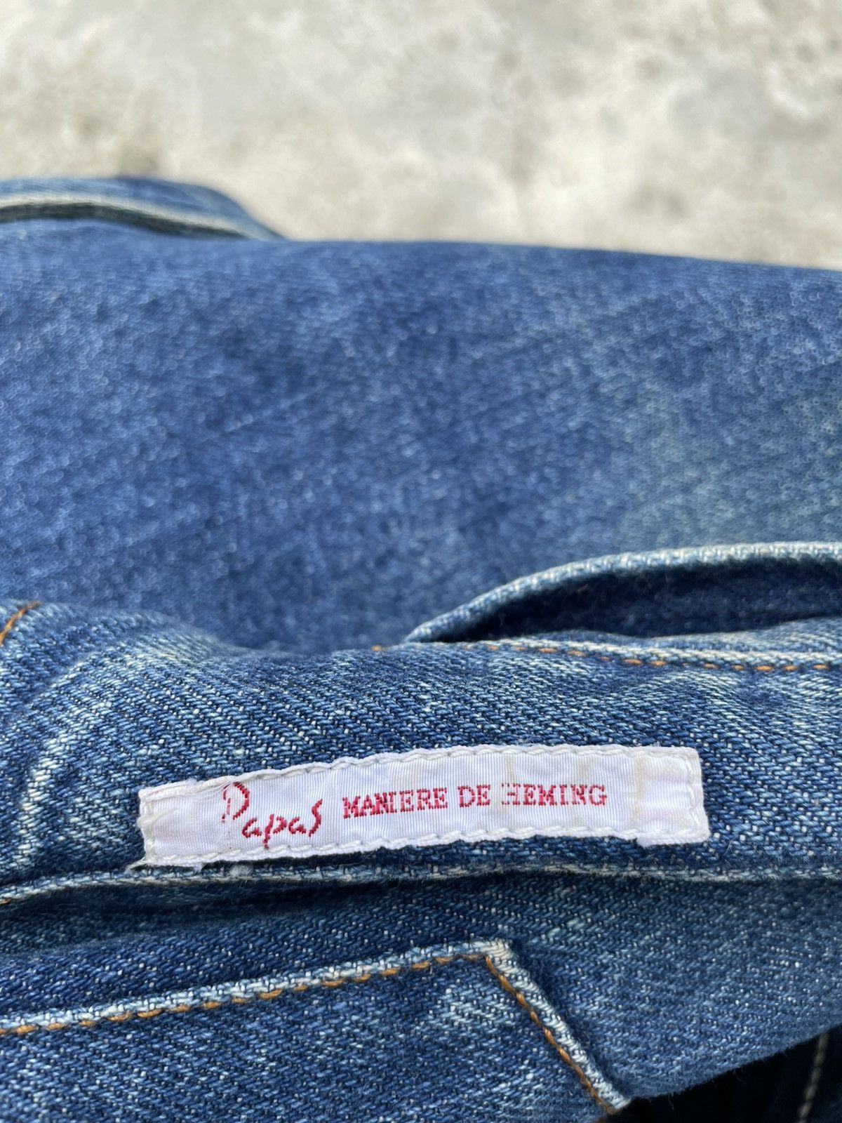 Designer × Japanese Brand Rare! 90s Papas Maniere De Heming Baggy Denim Jeans Size US 30 / EU 46 - 12 Thumbnail