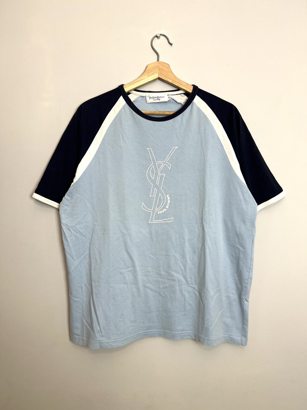 Rare Yves Saint Laurent YSL vintage t-shirt big logo rare