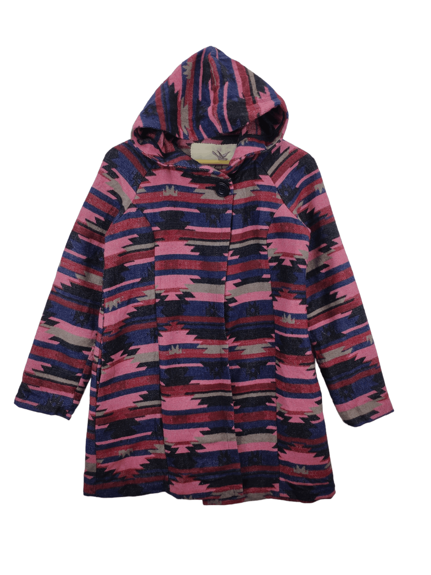 Japanese Brand Vintage Wool Hoodie Cardigan Navajo Native Style Size XS / US 0-2 / IT 36-38 - 1 Thumbnail