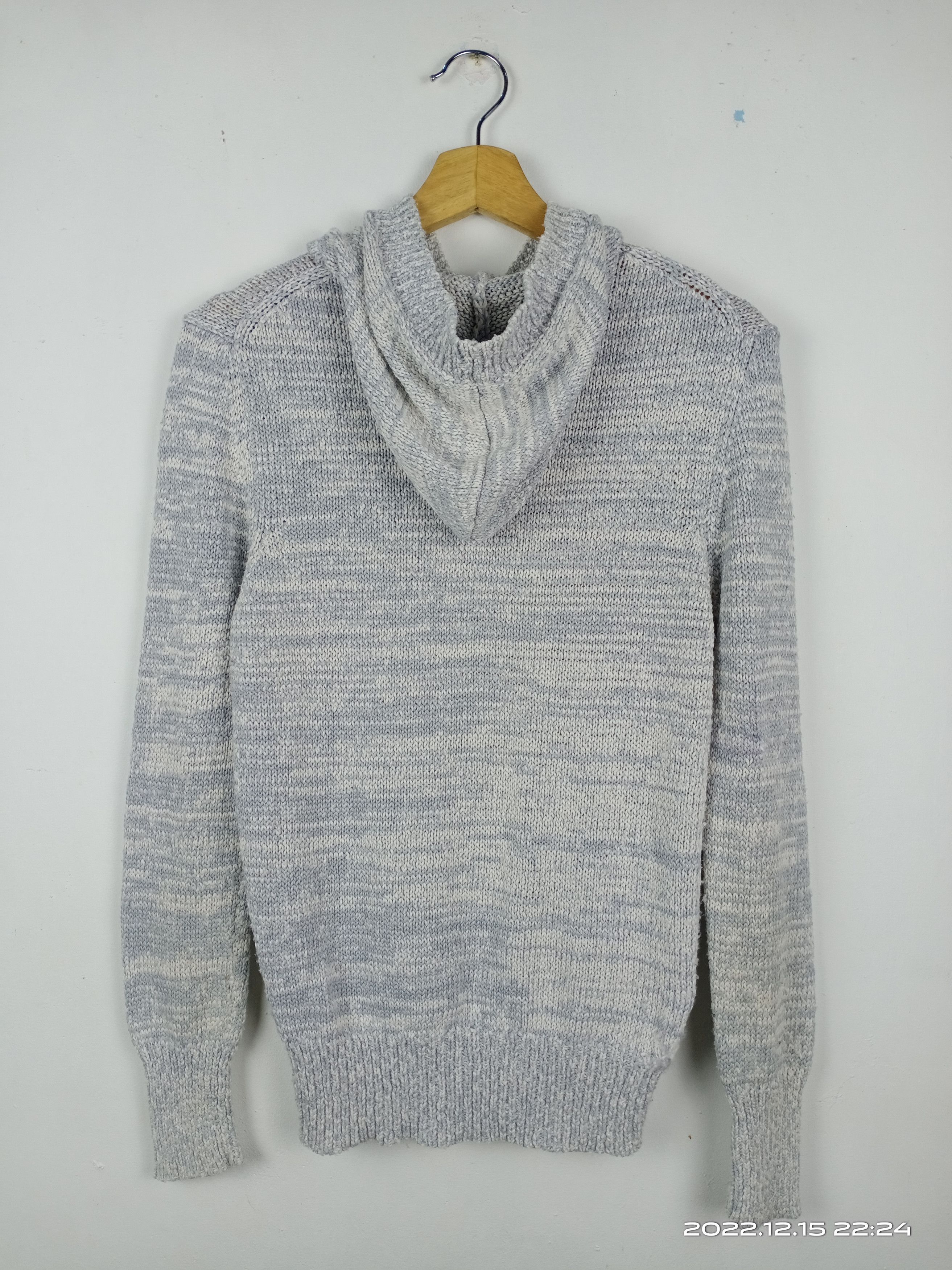 Yohji Yamamoto 💥RARE💥Ined By Yohji Yamamoto Cable Knit Hooded Cardigan Size XS / US 0-2 / IT 36-38 - 10 Thumbnail