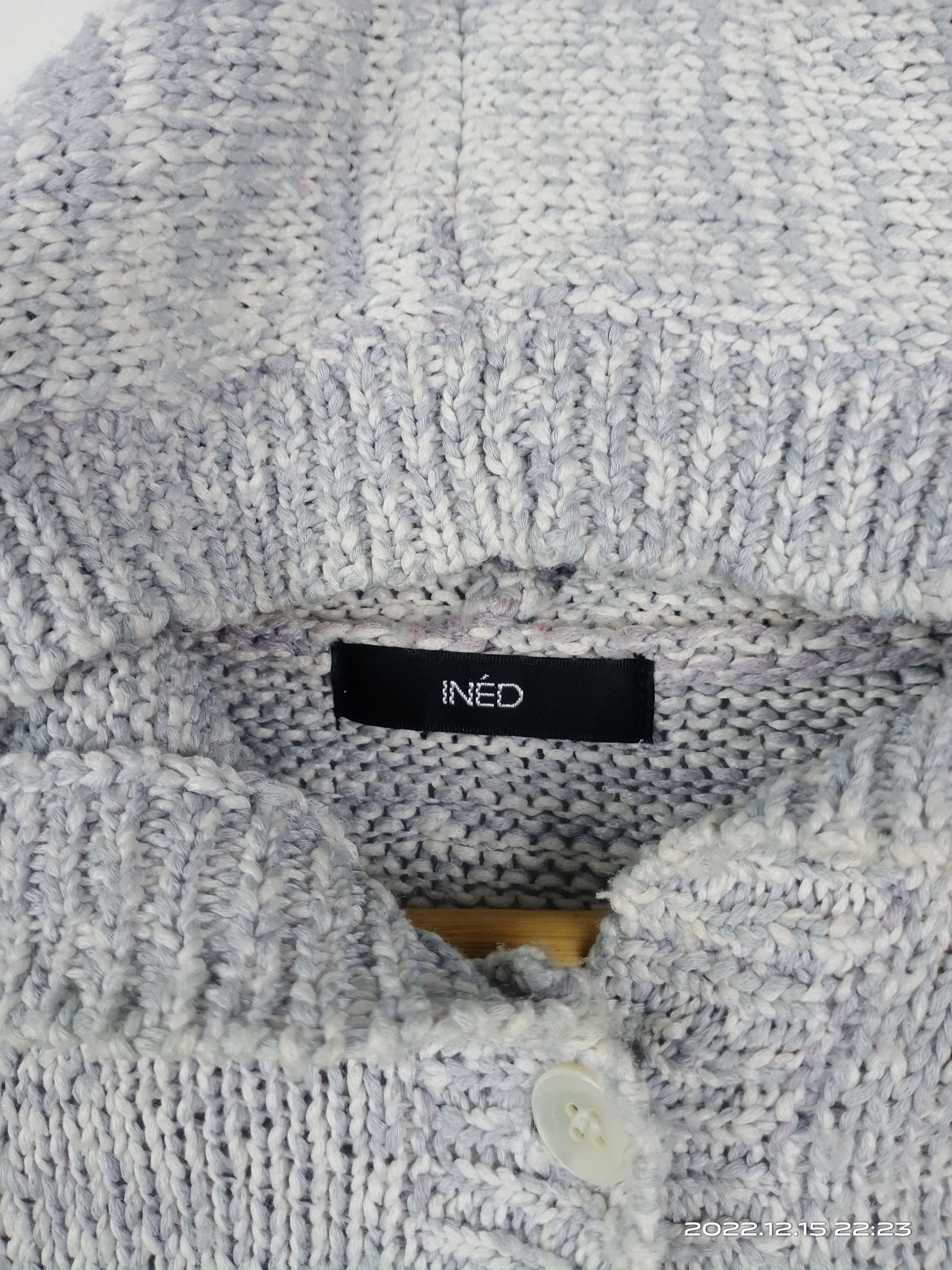 Yohji Yamamoto 💥RARE💥Ined By Yohji Yamamoto Cable Knit Hooded Cardigan Size XS / US 0-2 / IT 36-38 - 7 Thumbnail