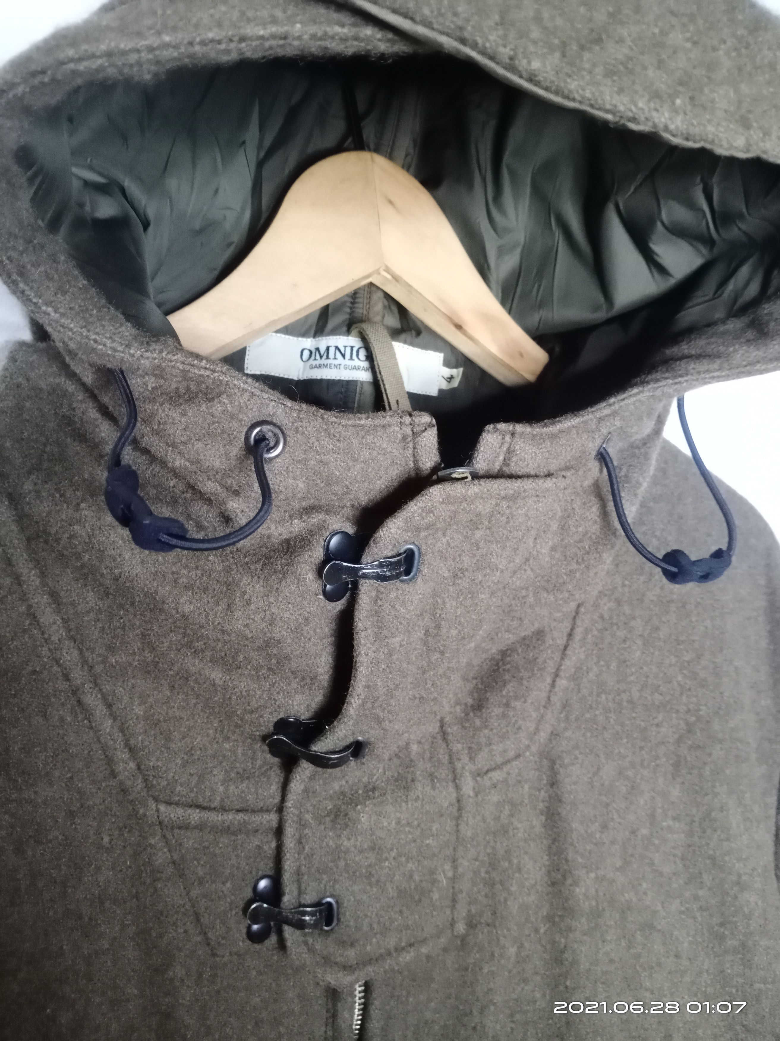 OMNIGOD VINTAGE OMNIGOD WOOL ZIPPER HOODIE JACKET Size US M / EU 48-50 / 2 - 8 Thumbnail