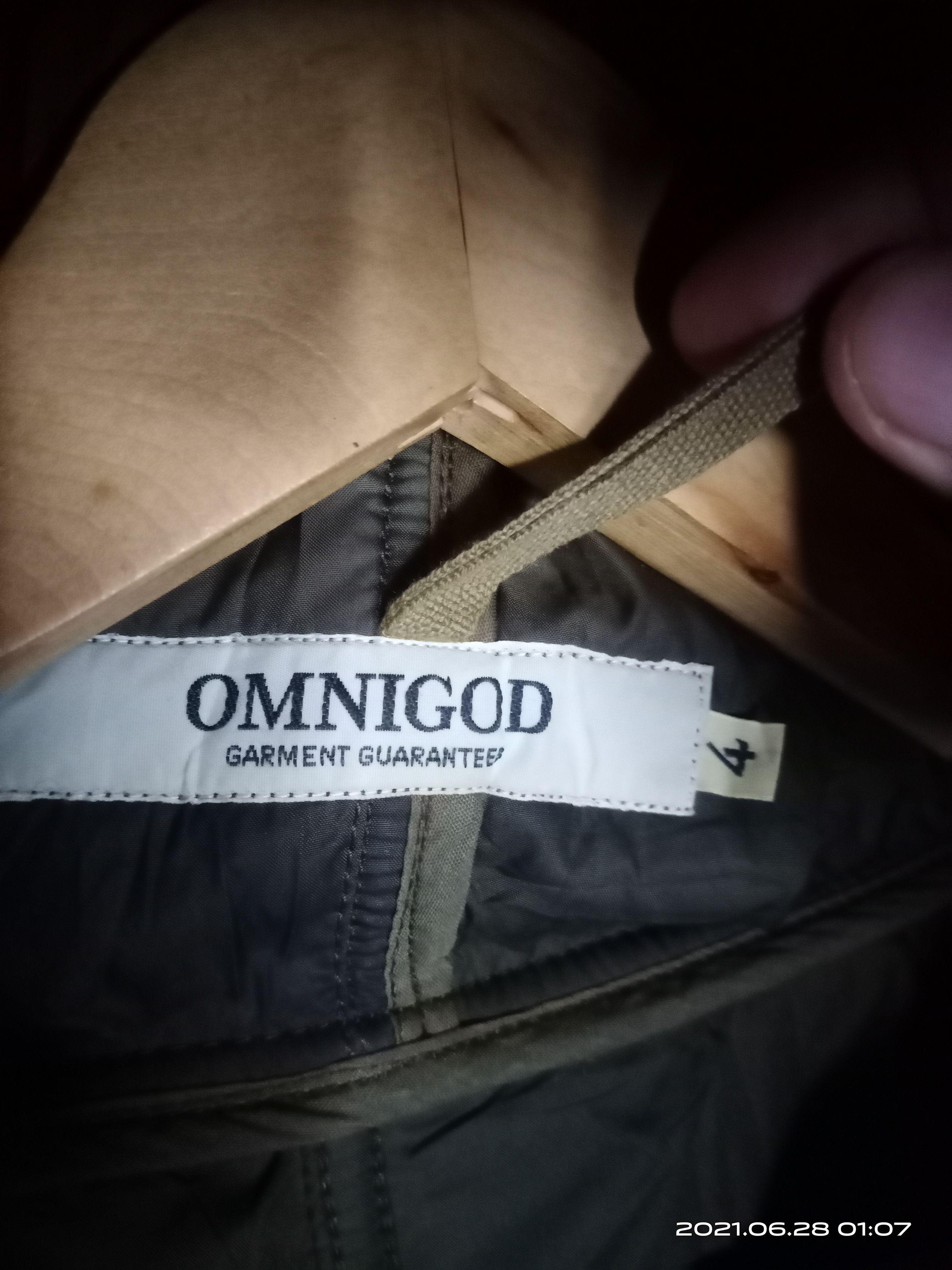 OMNIGOD VINTAGE OMNIGOD WOOL ZIPPER HOODIE JACKET Size US M / EU 48-50 / 2 - 7 Thumbnail