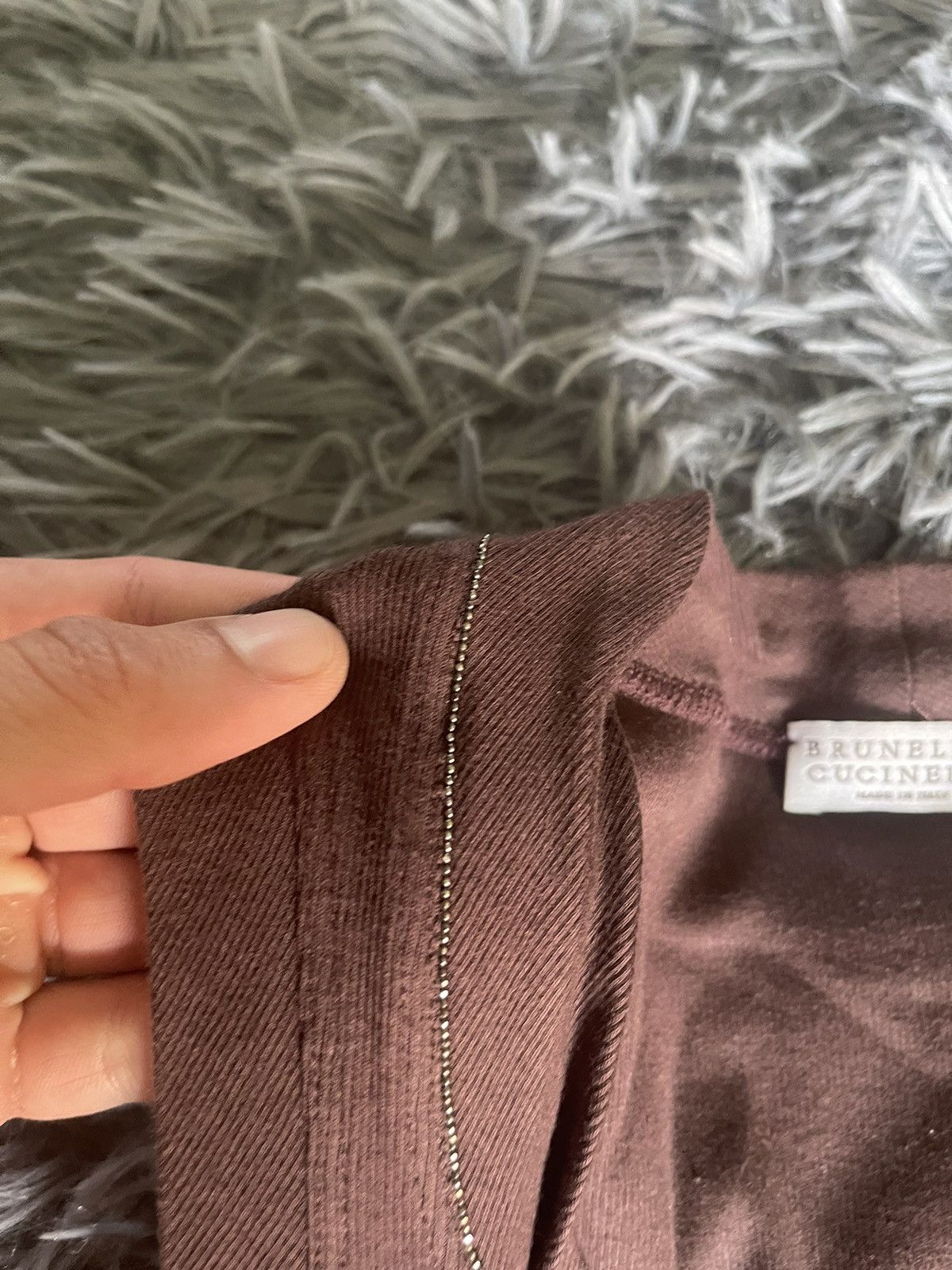 Brunello Cucinelli × Vintage Brunello Cucinelli luxury minimalist brown tank top Size S / US 4 / IT 40 - 3 Thumbnail