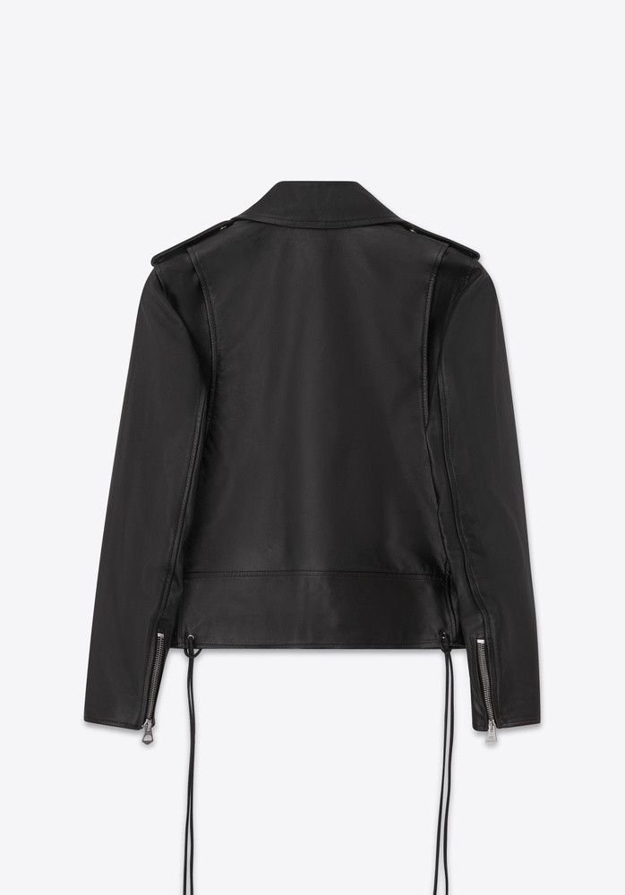 Blk Dnm LEATHER JACKET 16 BLACK Size US S / EU 44-46 / 1 - 2 Thumbnail