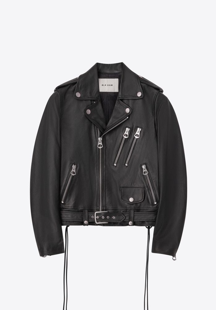 Blk Dnm LEATHER JACKET 16 BLACK Size US S / EU 44-46 / 1 - 1 Thumbnail