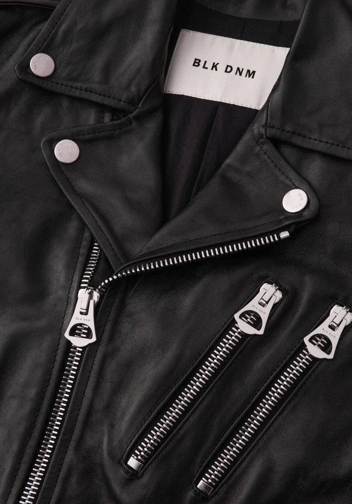 Blk Dnm LEATHER JACKET 16 BLACK Size US S / EU 44-46 / 1 - 3 Thumbnail