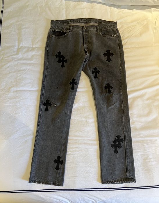 Chrome Hearts Levis Cross Patch Denim | Grailed