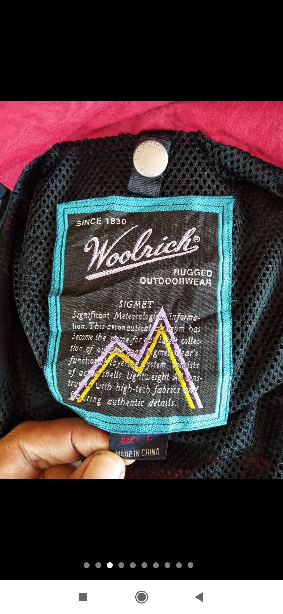 Woolrich Woolen Mills Vintage Woolrich light jacket windbreaker Size US L / EU 52-54 / 3 - 9 Thumbnail