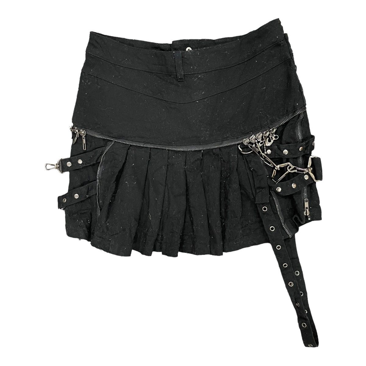 If Six Was Nine Rare Japanese Brand Seditionaries Punk Raver Mini Skirt Size 28" / US 6 / IT 42 - 8 Thumbnail