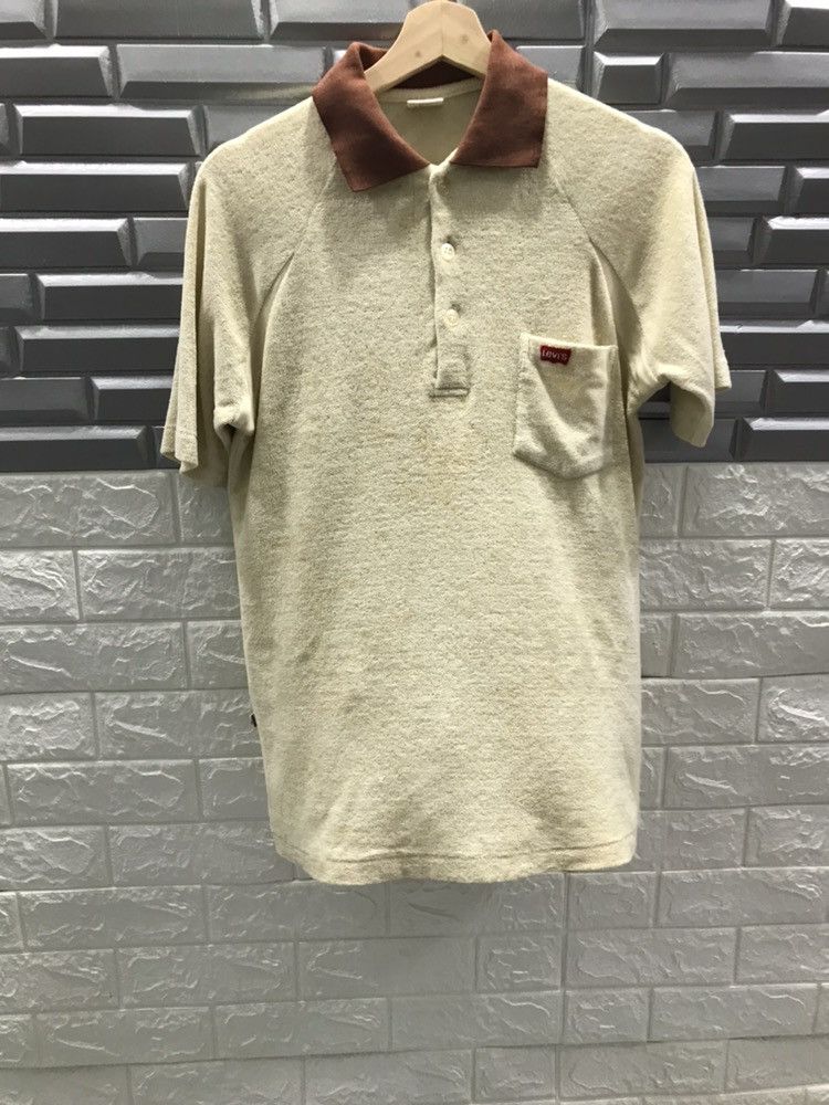 Levi's × Vintage Mega Rare Vintage 80s Levis Polo t Shirt Size US M / EU 48-50 / 2 - 1 Thumbnail