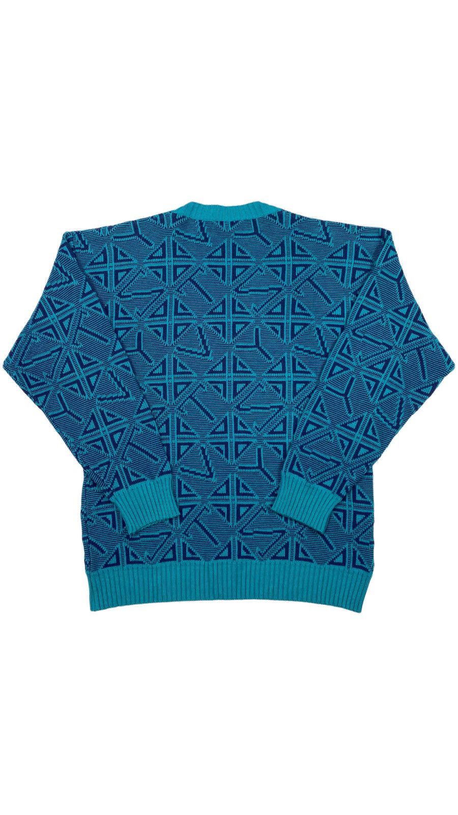 Vintage 🔥LASTDROP🔥 80s Torero Abstract Knitting Letters Rhombus Size US M / EU 48-50 / 2 - 2 Thumbnail