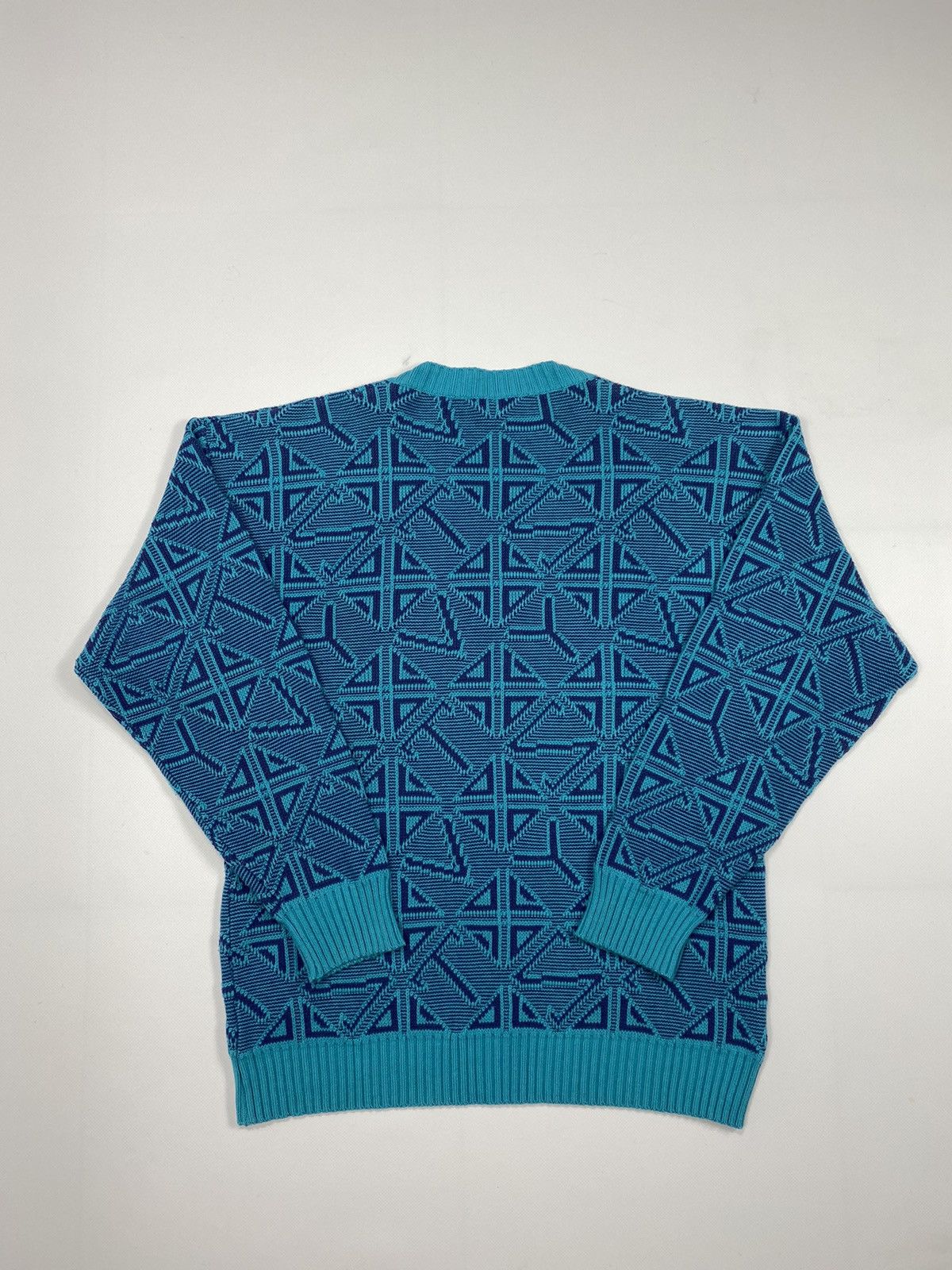 Vintage 🔥LASTDROP🔥 80s Torero Abstract Knitting Letters Rhombus Size US M / EU 48-50 / 2 - 11 Thumbnail