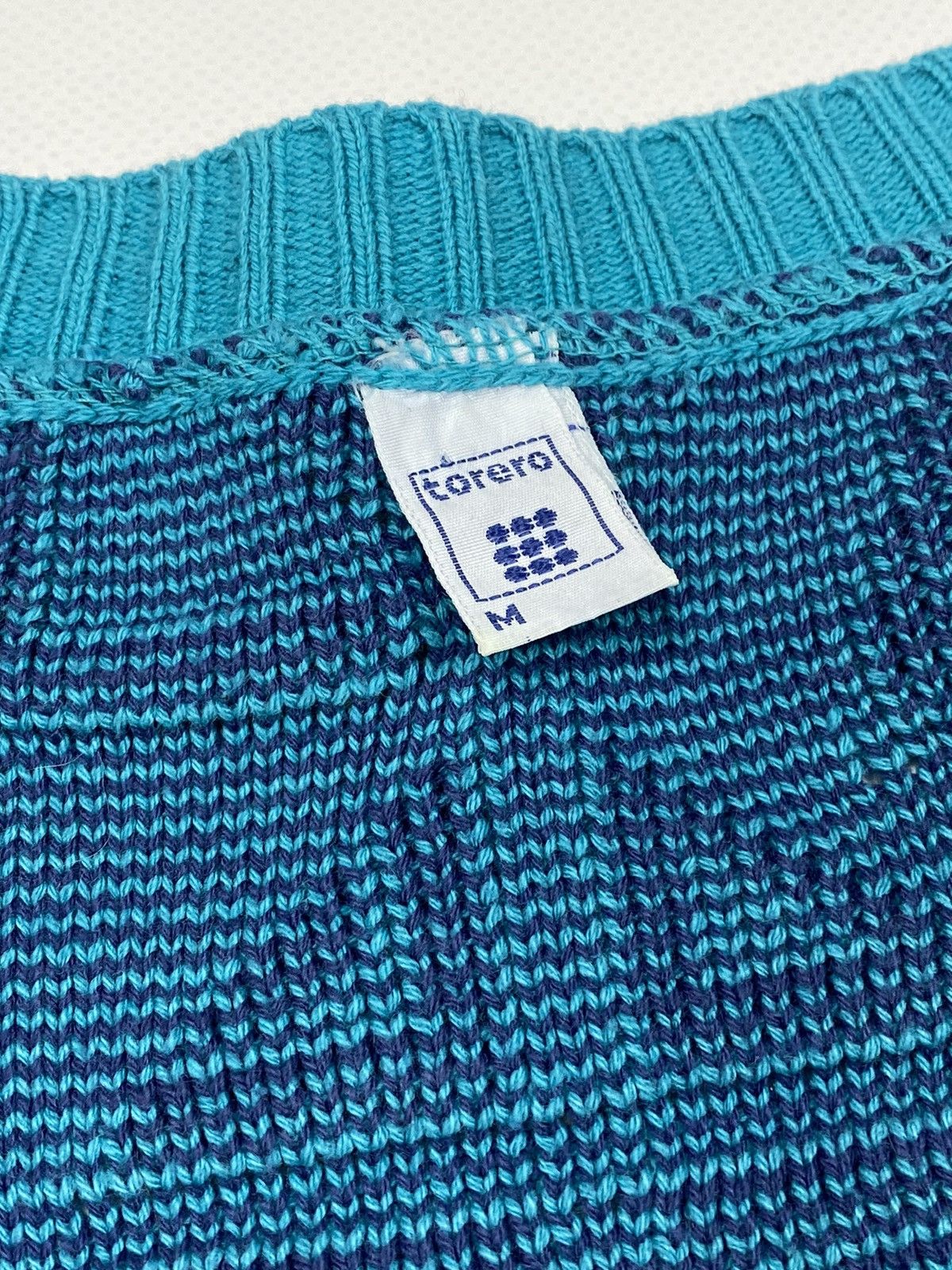 Vintage 🔥LASTDROP🔥 80s Torero Abstract Knitting Letters Rhombus Size US M / EU 48-50 / 2 - 5 Thumbnail