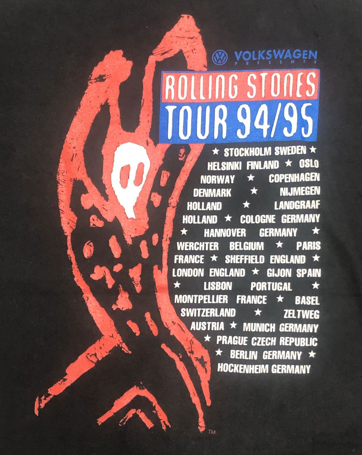 Band Tees × The Rolling Stones × Vintage Vintage The Rolling Stones Tour 94/95 Size US XL / EU 56 / 4 - 5 Thumbnail