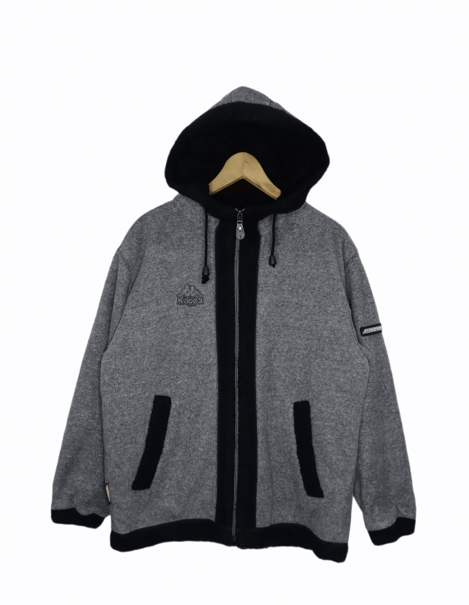 Kappa × Vintage VINTAGE KAPPA AEROTHERMO FLEECE ZIPPER HOODIE JACKET Size US L / EU 52-54 / 3 - 1 Thumbnail