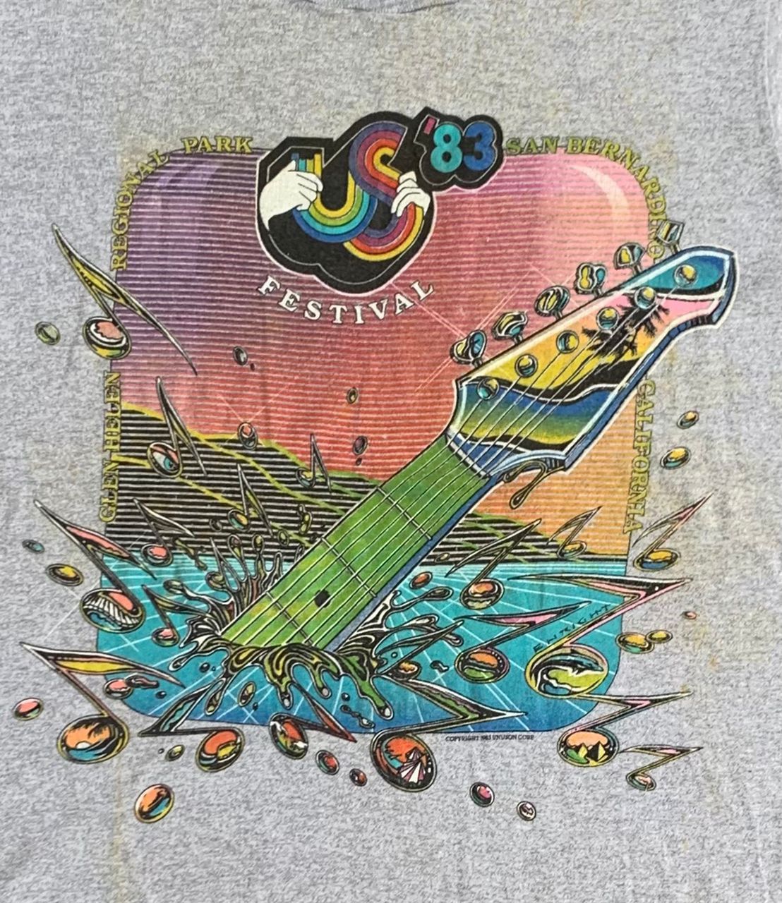 Band Tees × Vintage Vintage Tee D 34 US Festival 80s Band tour tee Size US L / EU 52-54 / 3 - 2 Thumbnail