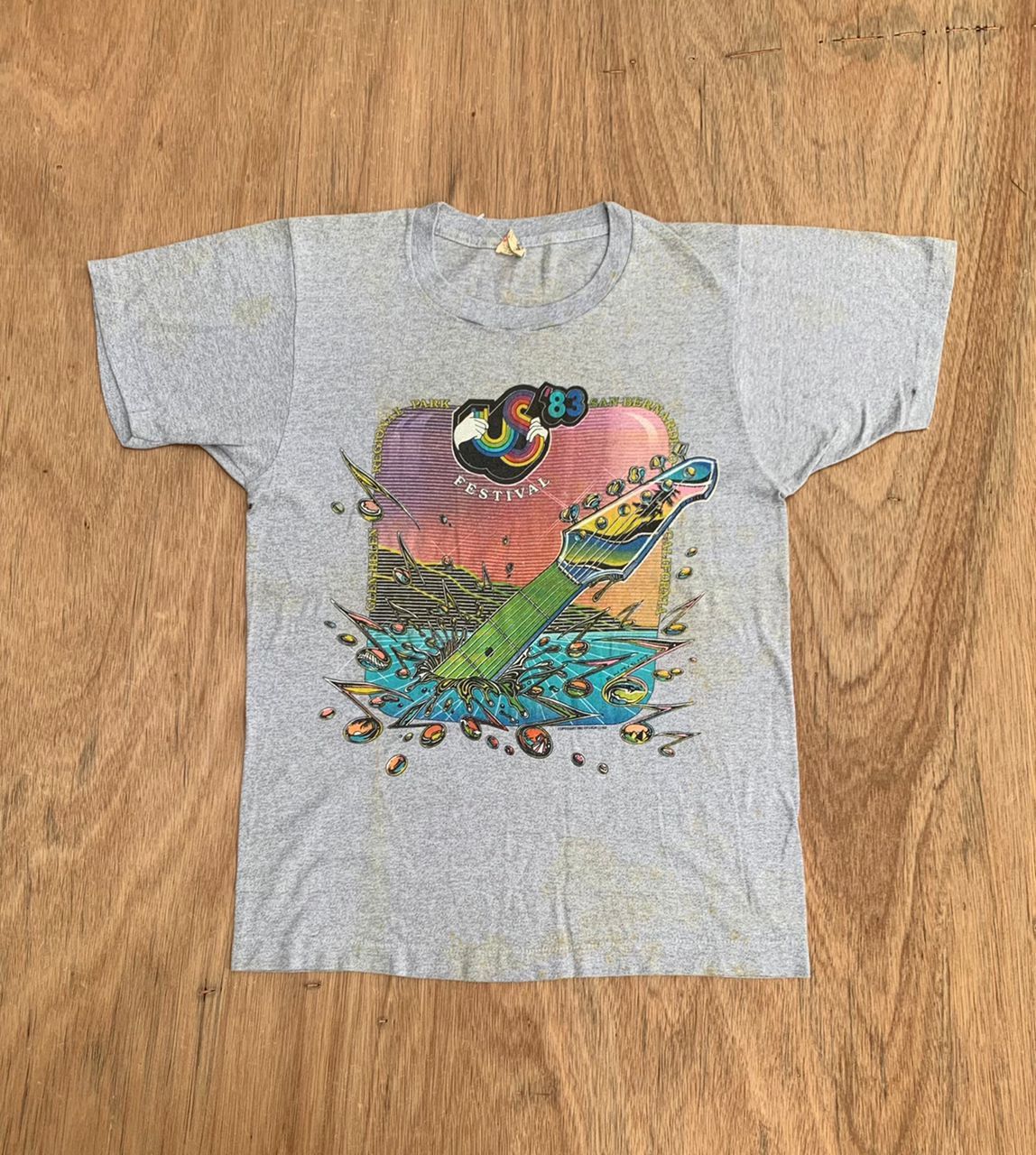 Band Tees × Vintage Vintage Tee D 34 US Festival 80s Band tour tee Size US L / EU 52-54 / 3 - 1 Thumbnail