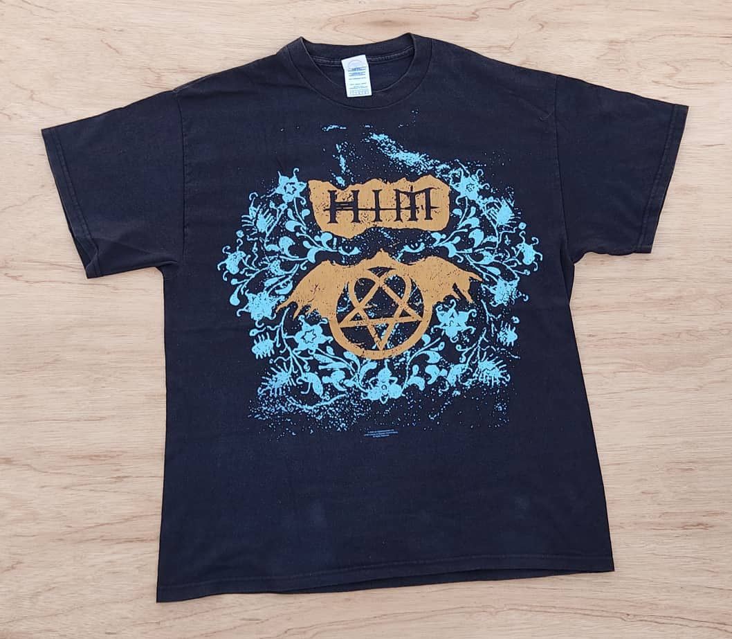 Band Tees × Vintage Vintage Tee HIM ( A 11 ) Size US L / EU 52-54 / 3 - 1 Thumbnail