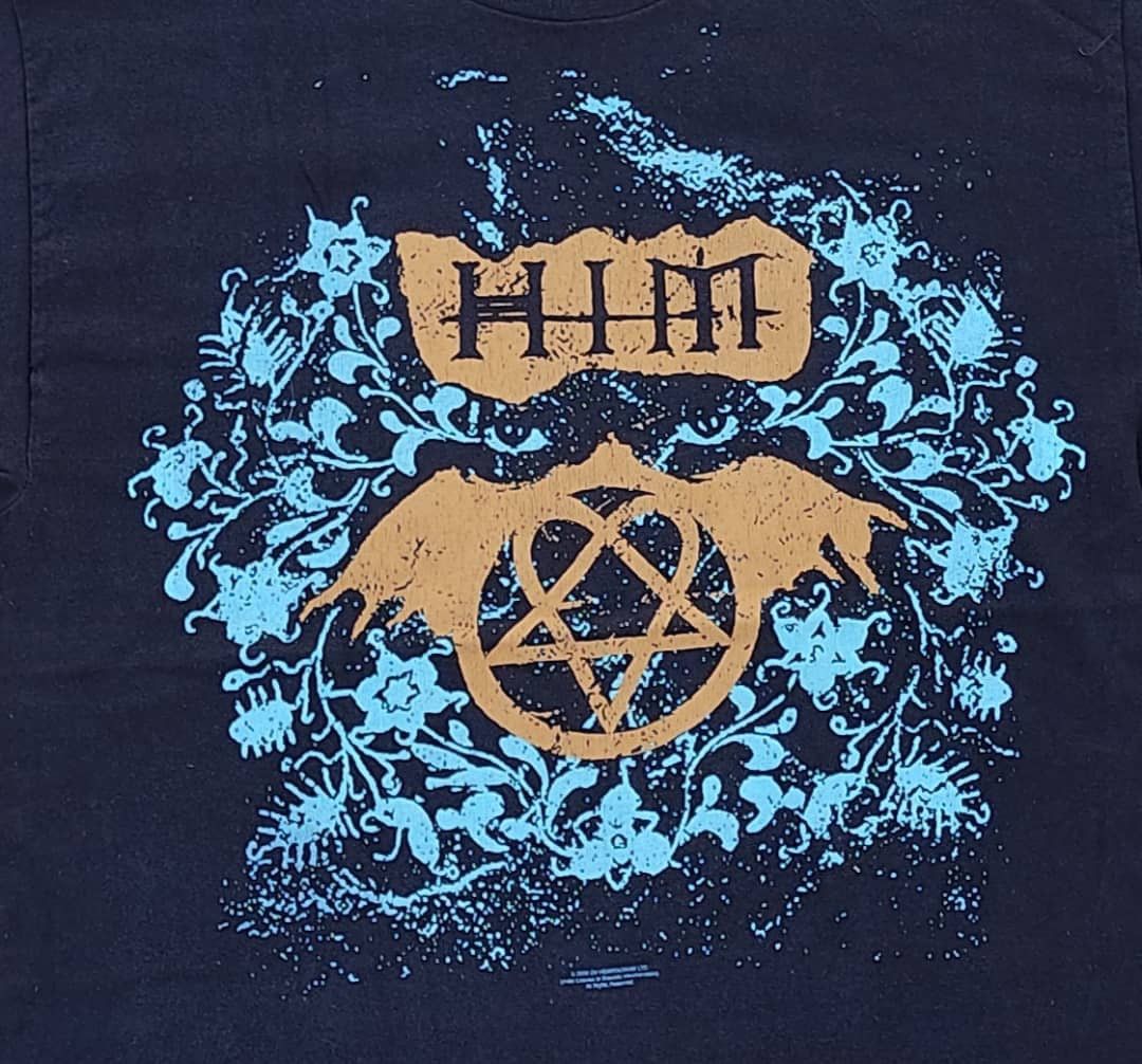 Band Tees × Vintage Vintage Tee HIM ( A 11 ) Size US L / EU 52-54 / 3 - 2 Thumbnail