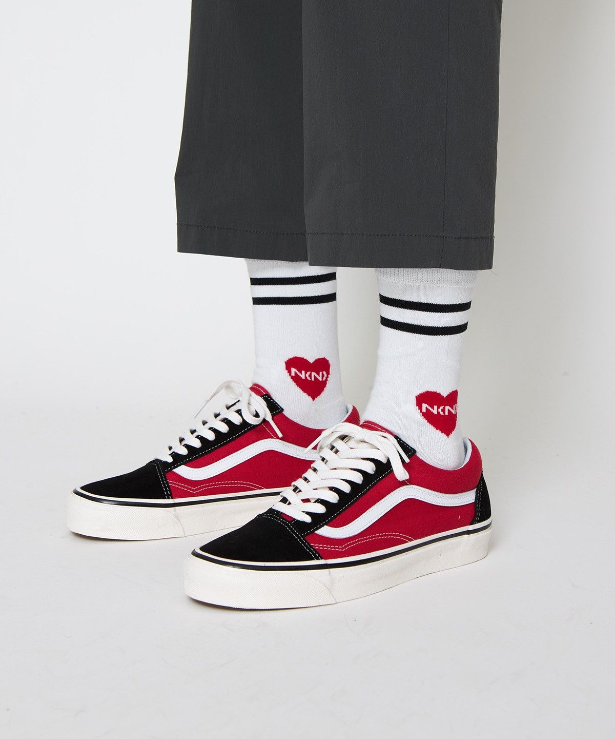 Number (N)ine N(N) Heart Socks Size ONE SIZE - 3 Thumbnail