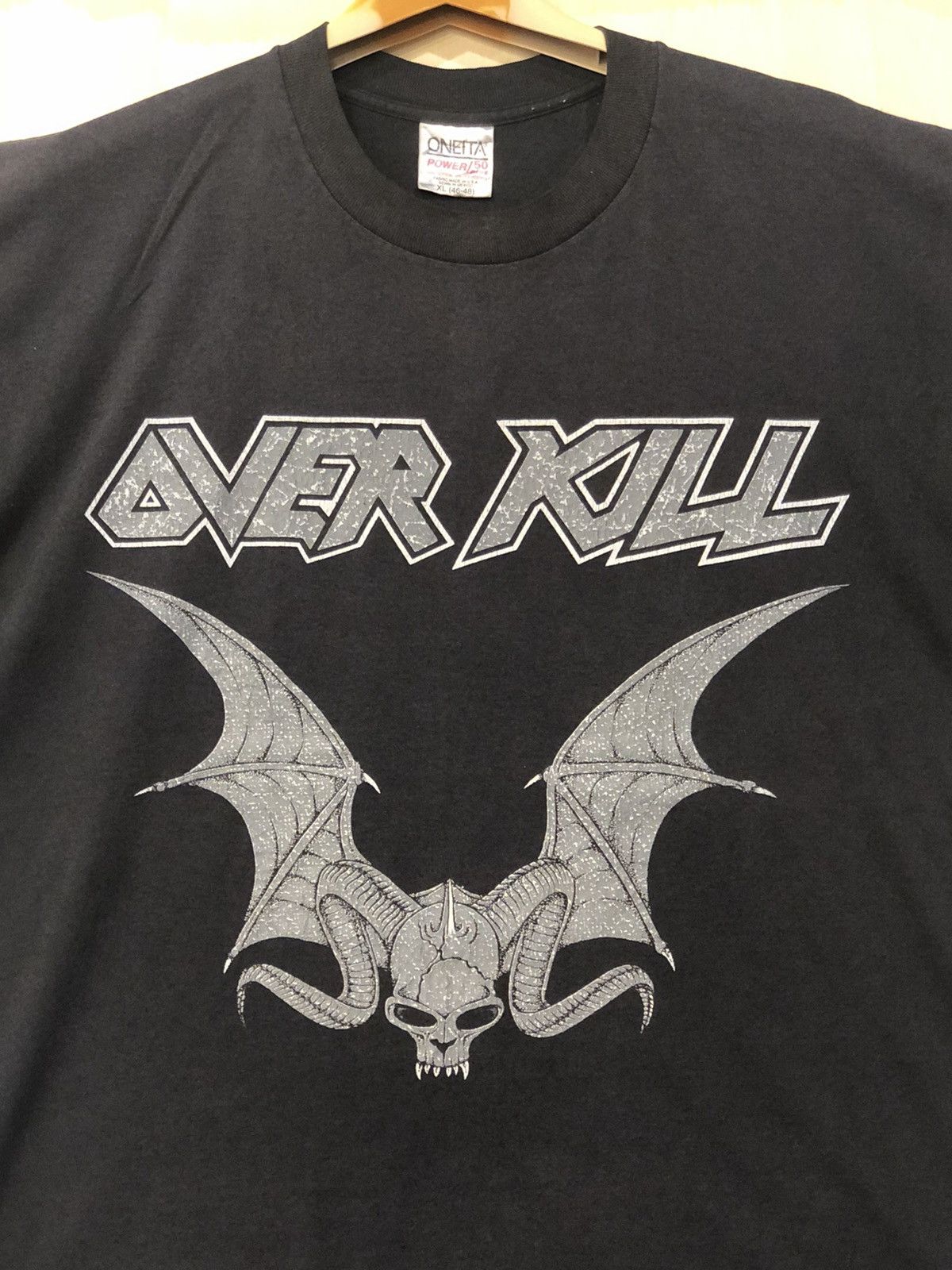Band Tees × Vintage Vintage OVER KILL band t shirt USA Size US XL / EU 56 / 4 - 2 Thumbnail