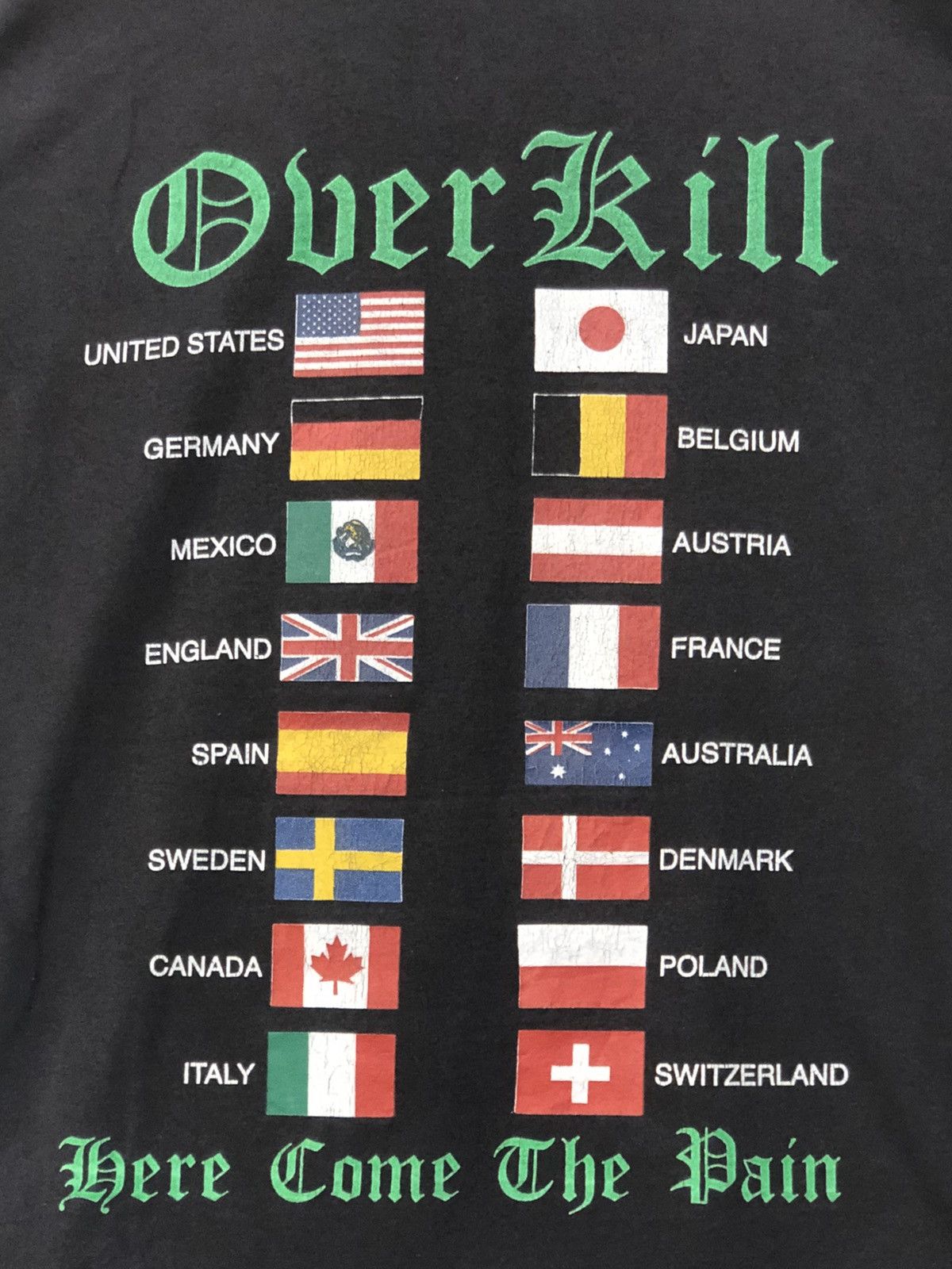 Band Tees × Vintage Vintage OVER KILL band t shirt USA Size US XL / EU 56 / 4 - 5 Thumbnail