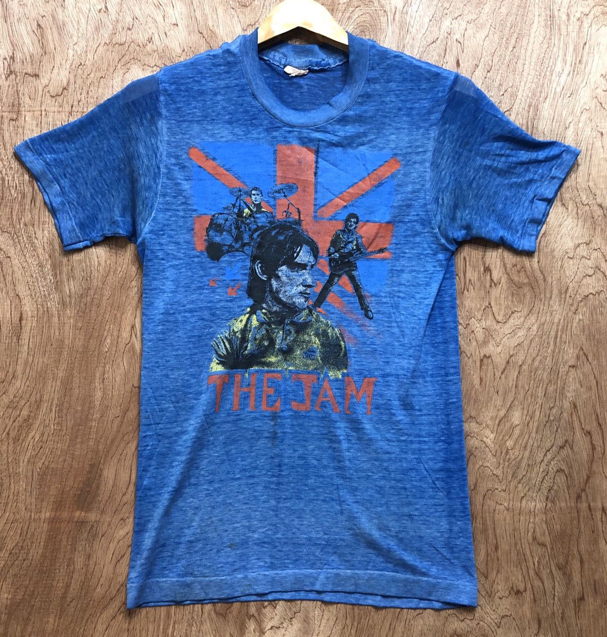 image of Band Tees x Rock Band Vintage The Jams T Shirt in Blue, Men's (Size Medium)