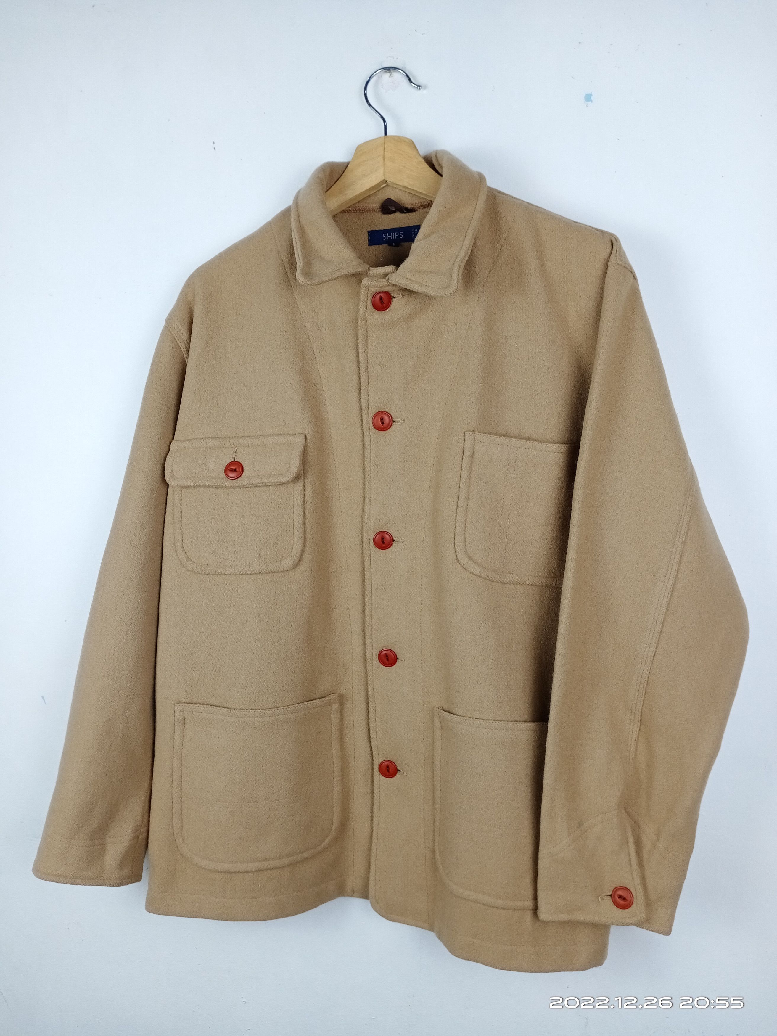 Japanese Brand 💥RARE💥Vintage Ships Mohair Pocket Jacket Made In Usa Size US L / EU 52-54 / 3 - 2 Thumbnail