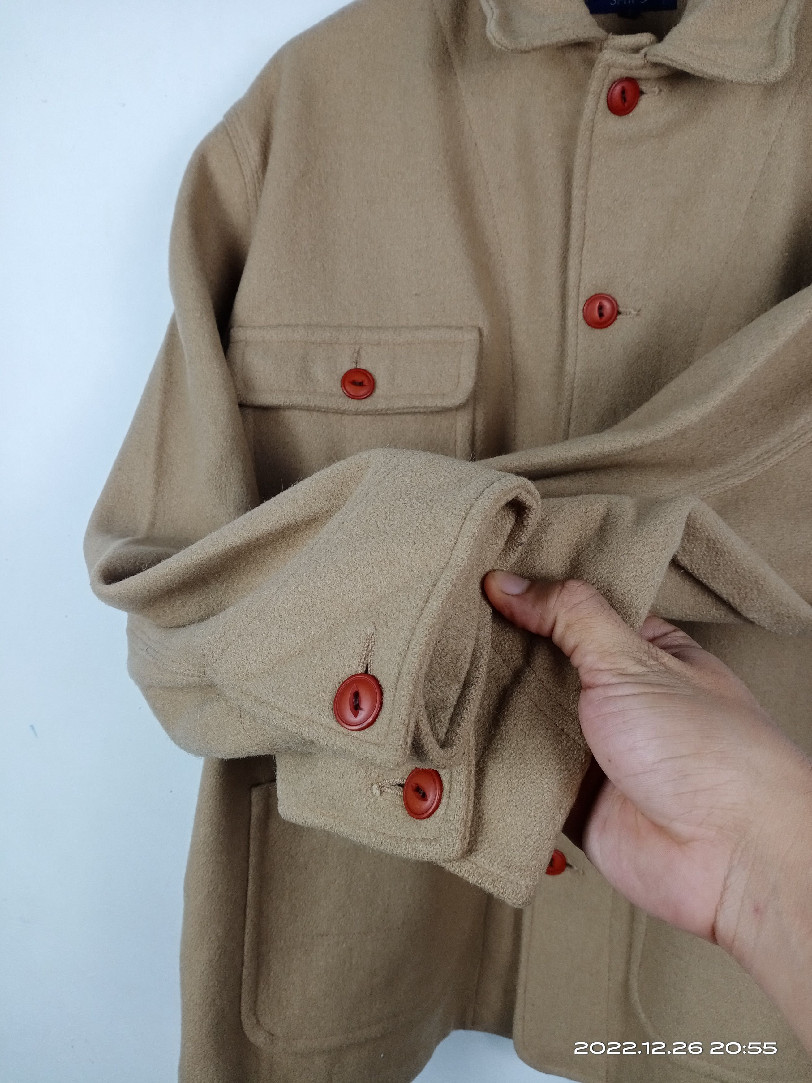 Japanese Brand 💥RARE💥Vintage Ships Mohair Pocket Jacket Made In Usa Size US L / EU 52-54 / 3 - 4 Thumbnail