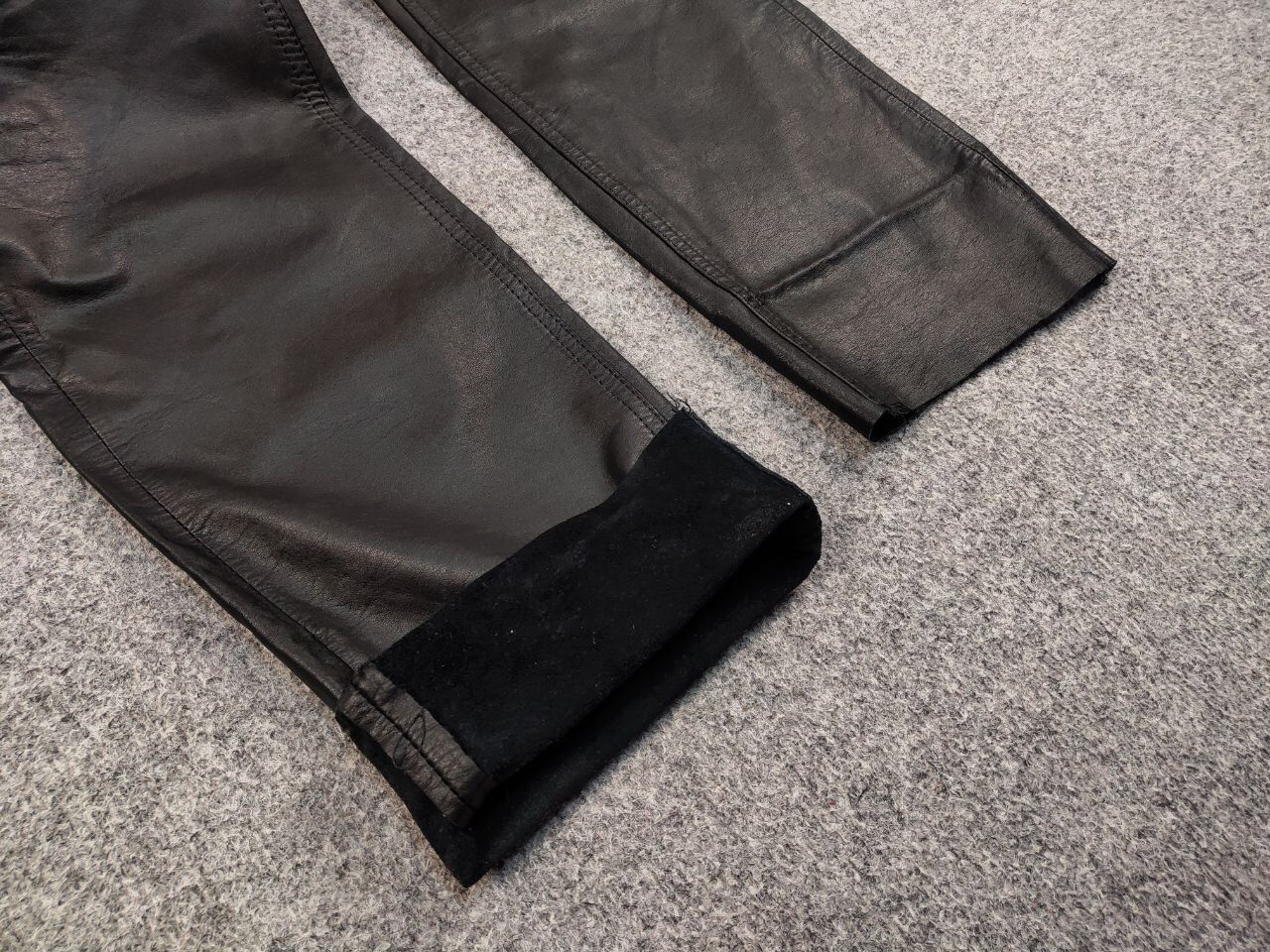 Japanese Brand Vintage Leather Black Pants Japan Hype Travis Scott Style Size US 34 / EU 50 - 8 Thumbnail