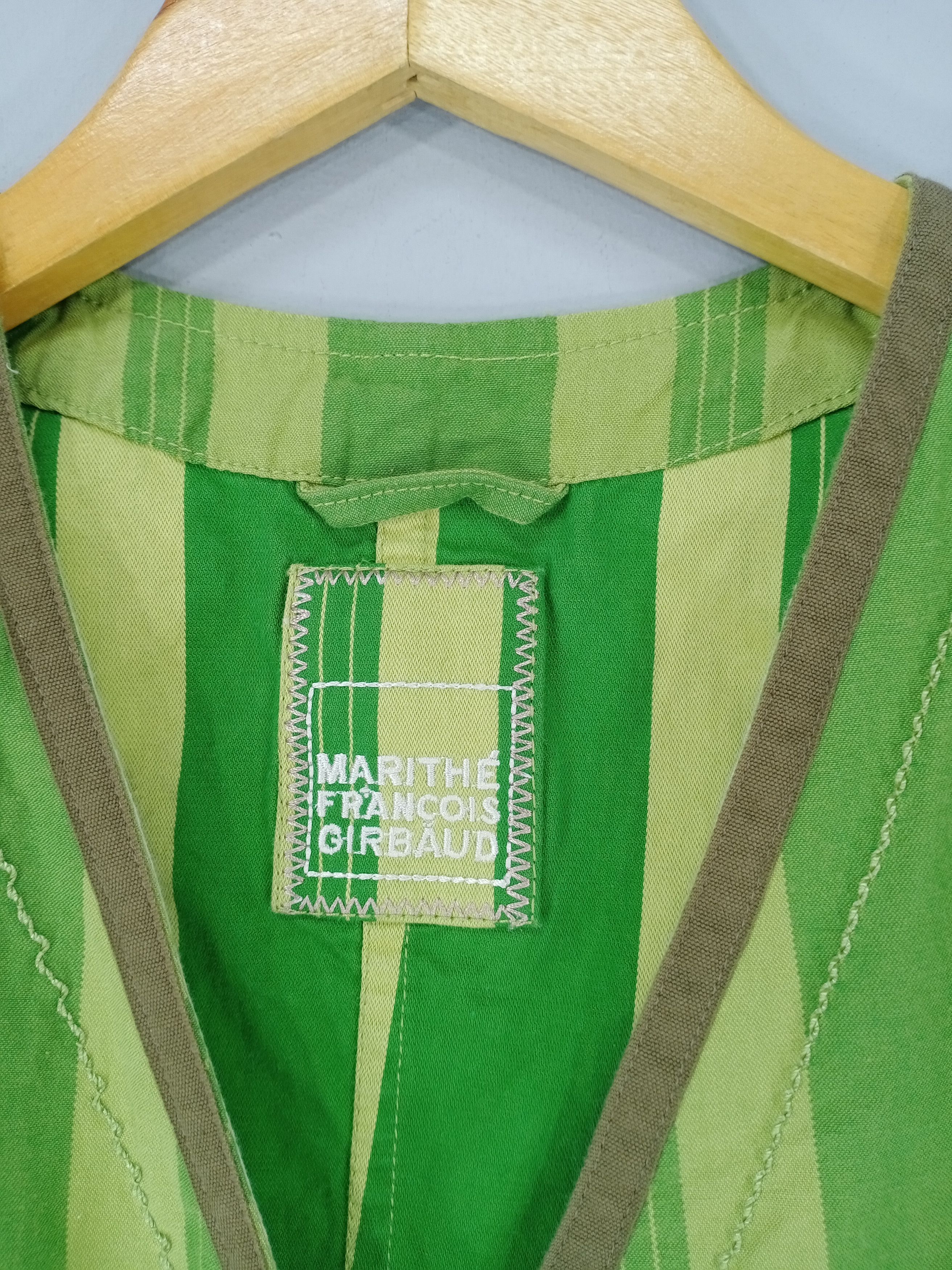 Marithe + Francois Girbaud 💥RARE💥Marithe Francois Girbaud Striped Vest Jacket Size M / US 6-8 / IT 42-44 - 6 Thumbnail