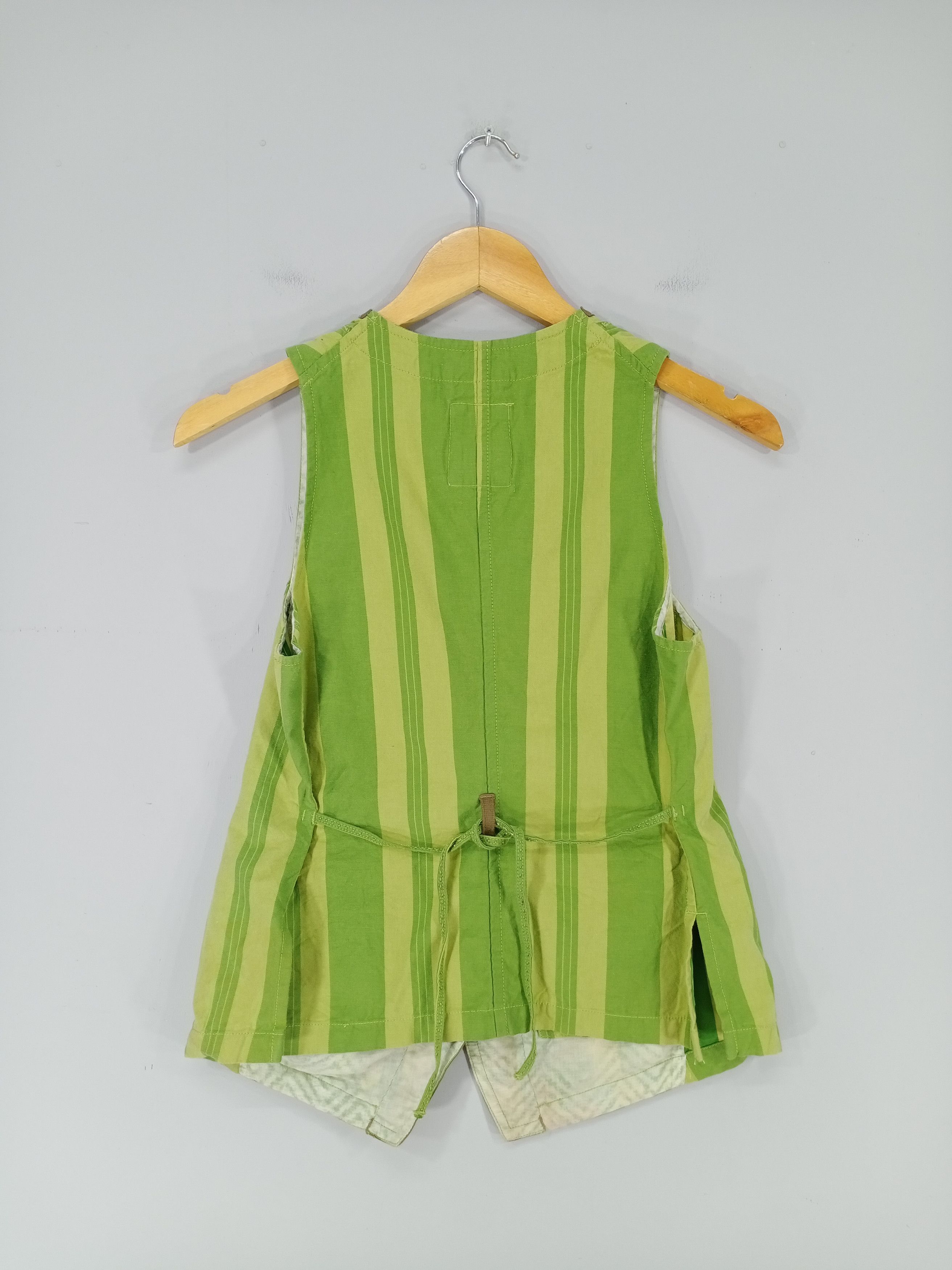 Marithe + Francois Girbaud 💥RARE💥Marithe Francois Girbaud Striped Vest Jacket Size M / US 6-8 / IT 42-44 - 9 Thumbnail
