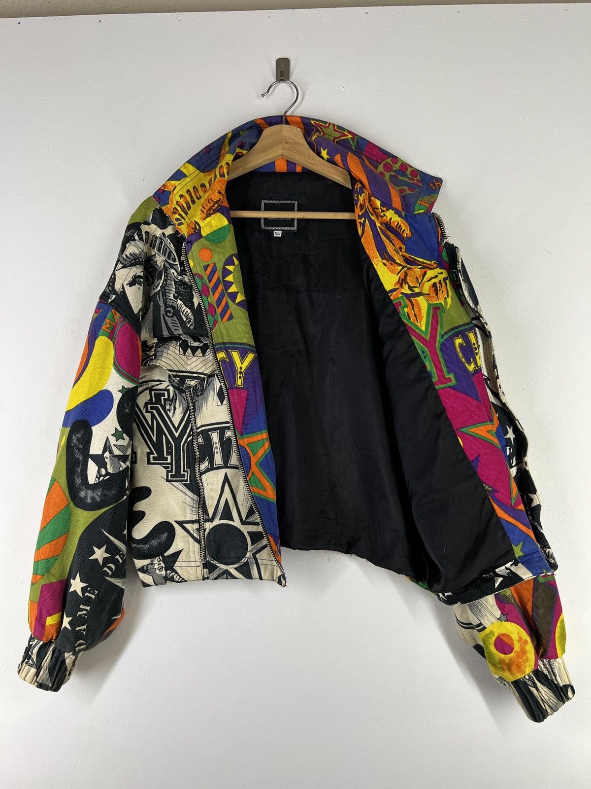 Versace 💥VERSACE LIBERTY DENIM BOMBER JACKET Size US XL / EU 56 / 4 - 11 Thumbnail