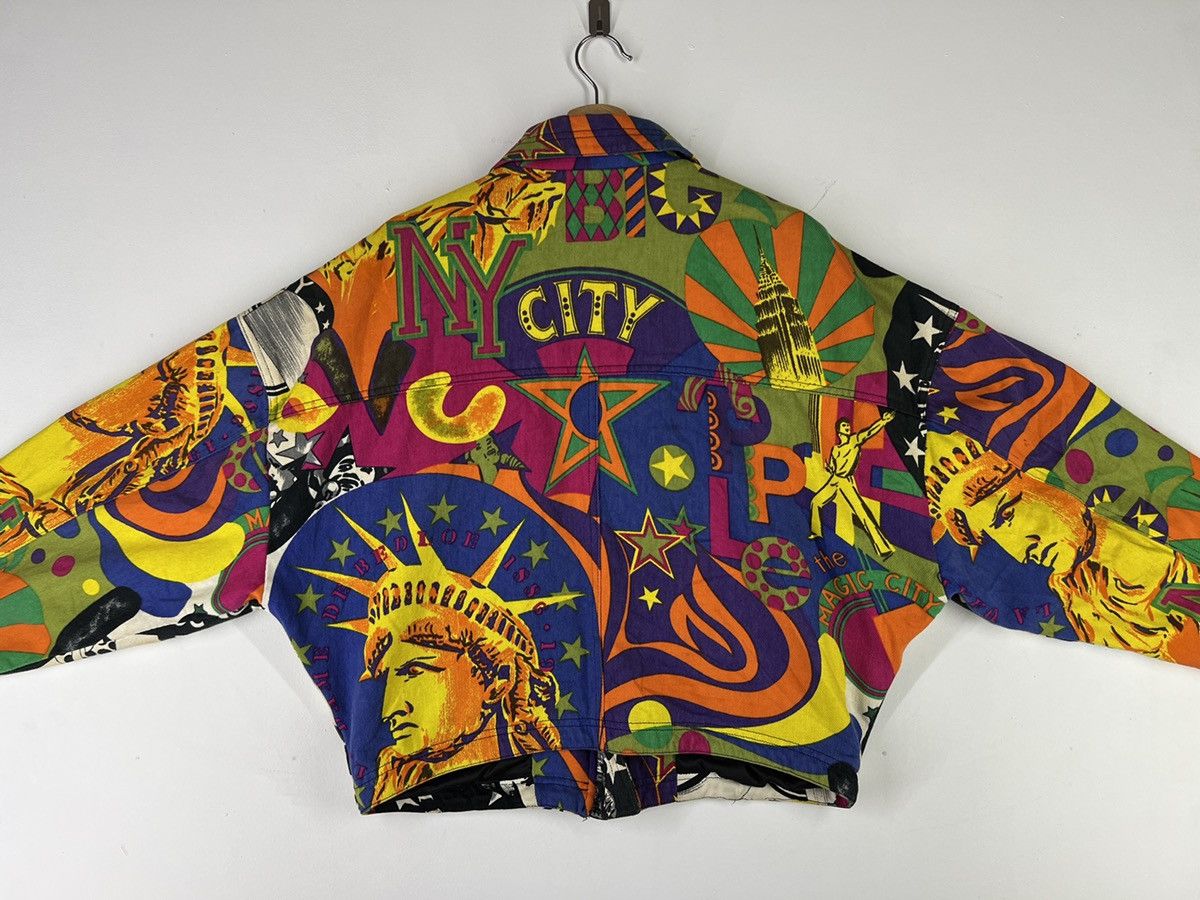 Versace 💥VERSACE LIBERTY DENIM BOMBER JACKET Size US XL / EU 56 / 4 - 9 Thumbnail