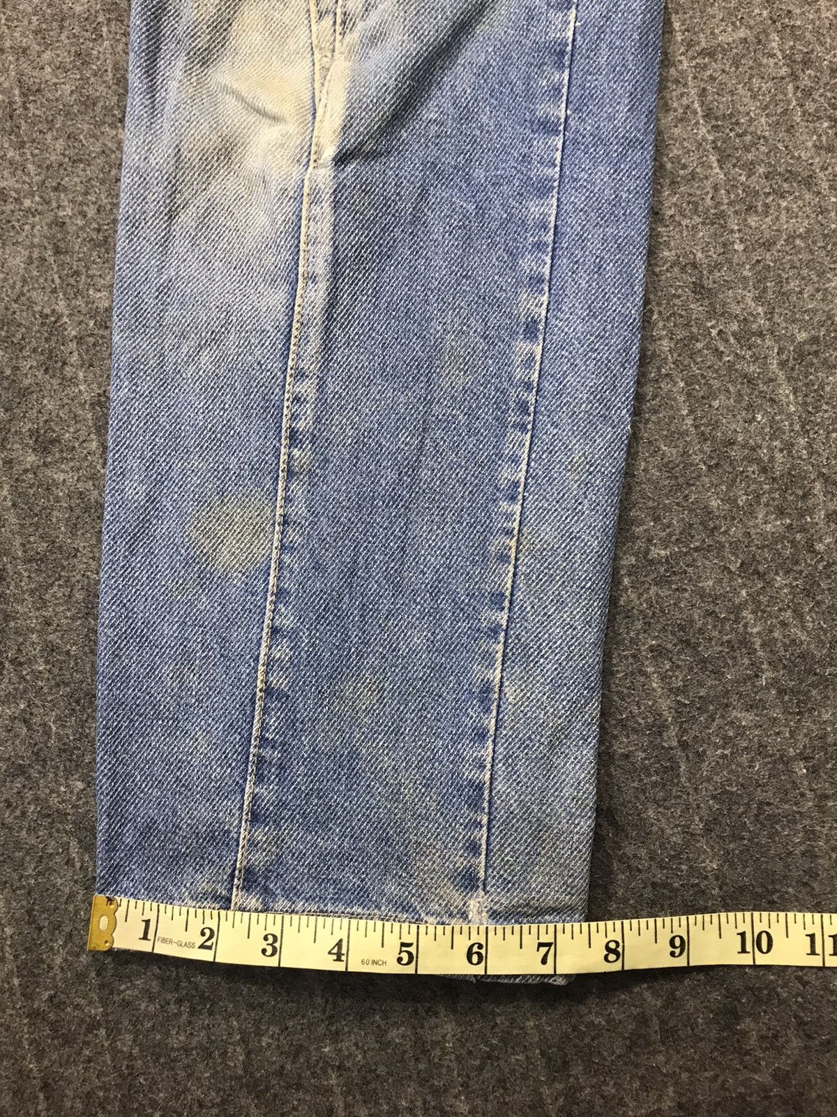 Vintage 90s Western Wear Distressed Denim Jeans Indigo Straight Cut Size US 31 - 14 Thumbnail