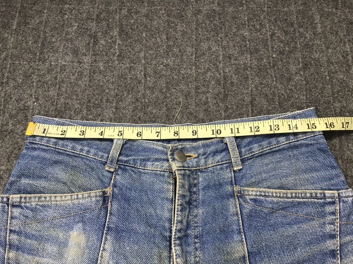 Vintage 90s Western Wear Distressed Denim Jeans Indigo Straight Cut Size US 31 - 9 Thumbnail