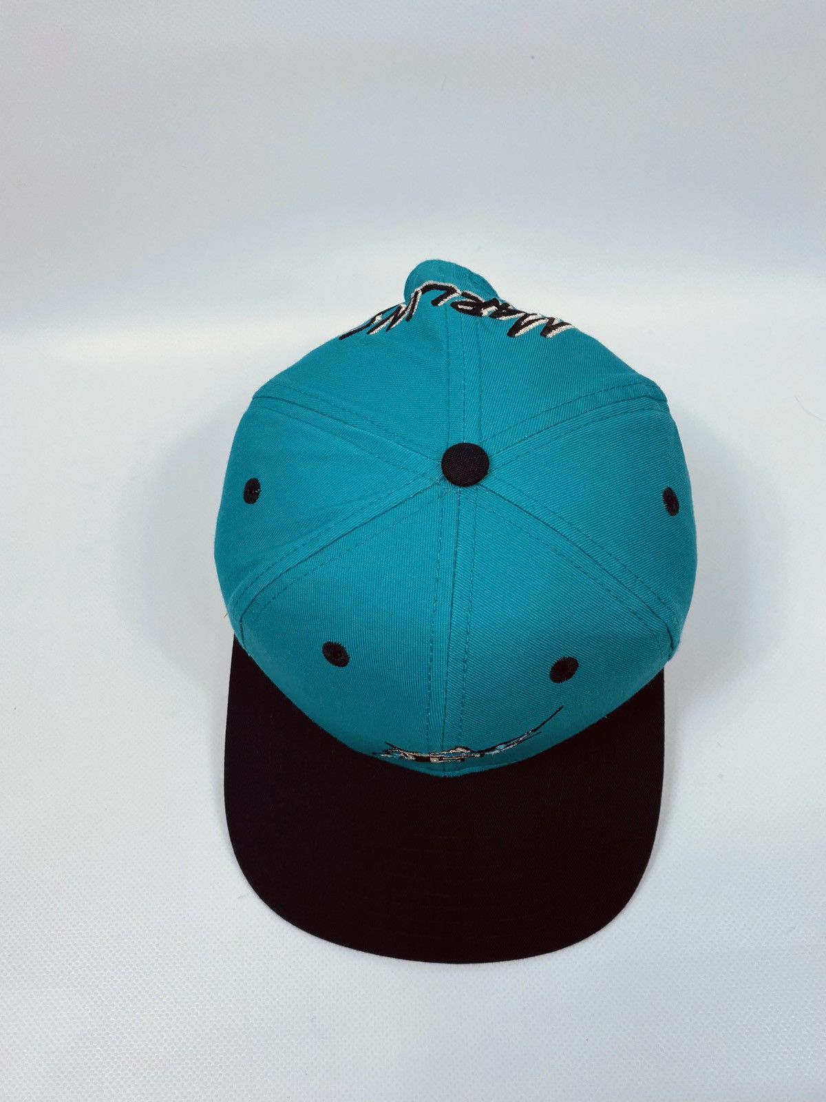 Vintage 🔥LASTDROP🔥 90s Rare Florida Marlins Baseball Cap Hat Size ONE SIZE - 3 Thumbnail
