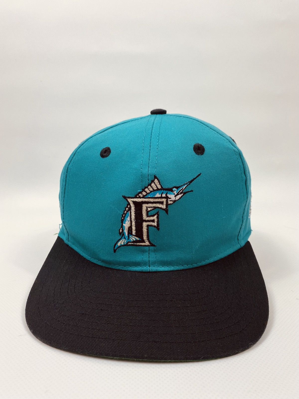 Vintage 🔥LASTDROP🔥 90s Rare Florida Marlins Baseball Cap Hat Size ONE SIZE - 4 Thumbnail