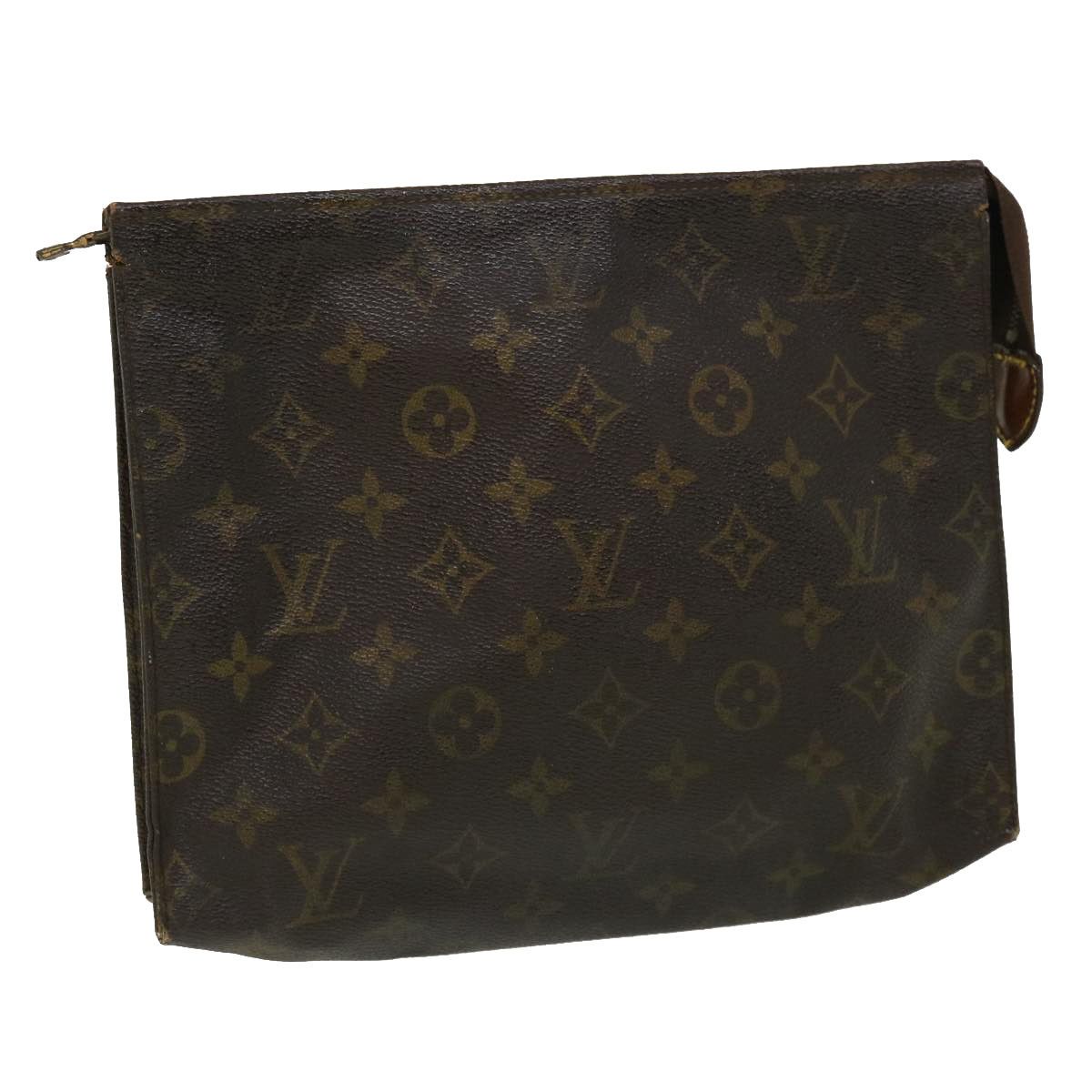 LOUIS VUITTON Monogram Poche Toilette 26 Pouch M47542 LV Auth