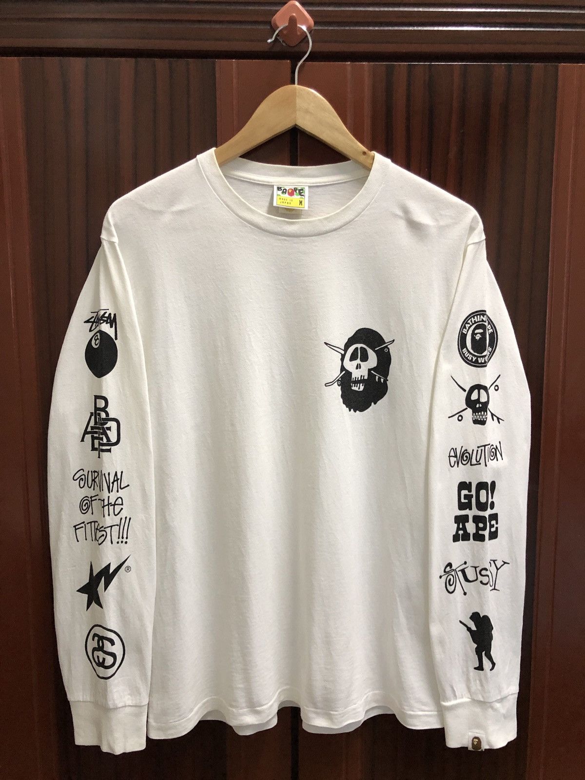 Bape and discount stussy long seeve