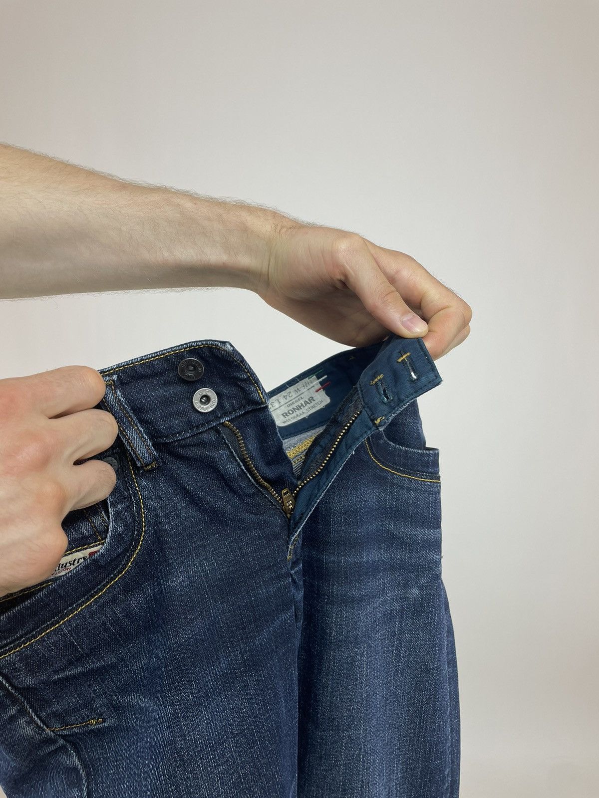 Diesel × Vintage Diesel RONHAR Flared jeans low rise Womens size W24 L32 Size 24" / US 00 / IT 34 - 13 Thumbnail