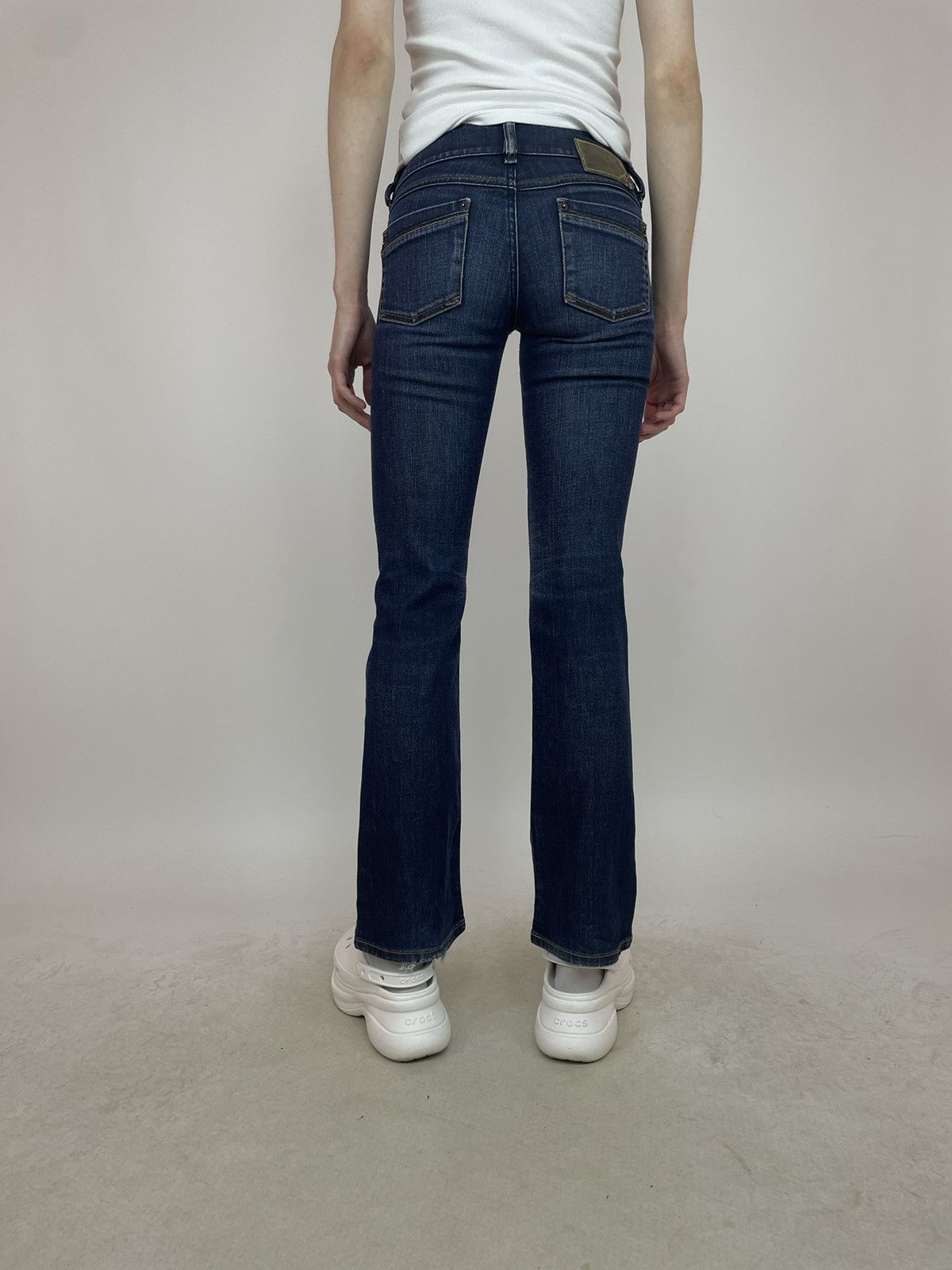 Diesel × Vintage Diesel RONHAR Flared jeans low rise Womens size W24 L32 Size 24" / US 00 / IT 34 - 9 Thumbnail