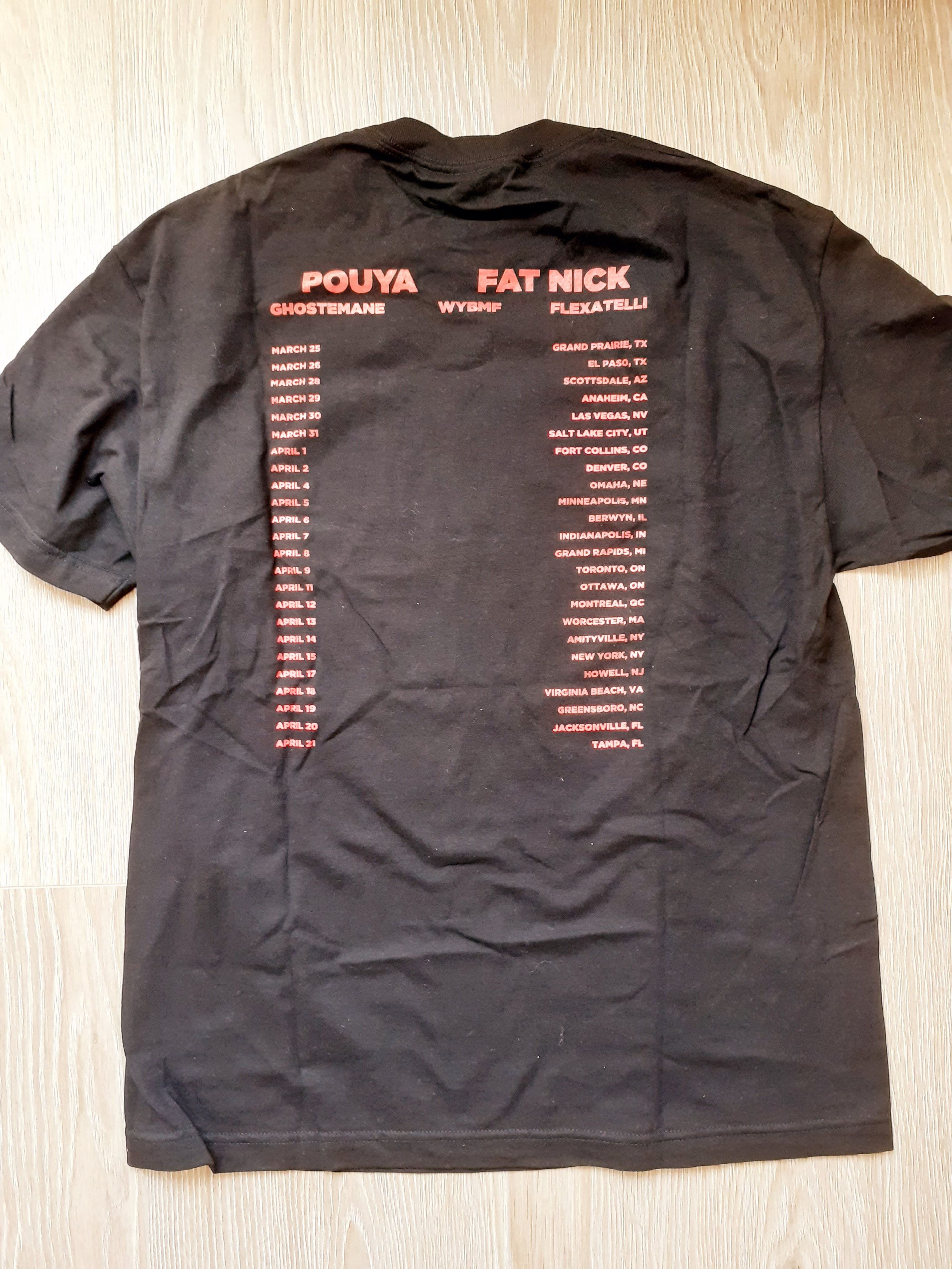 G59 Records Pouya x Fat Nick Drop Out Of School Tour Tee Size US L / EU 52-54 / 3 - 2 Thumbnail