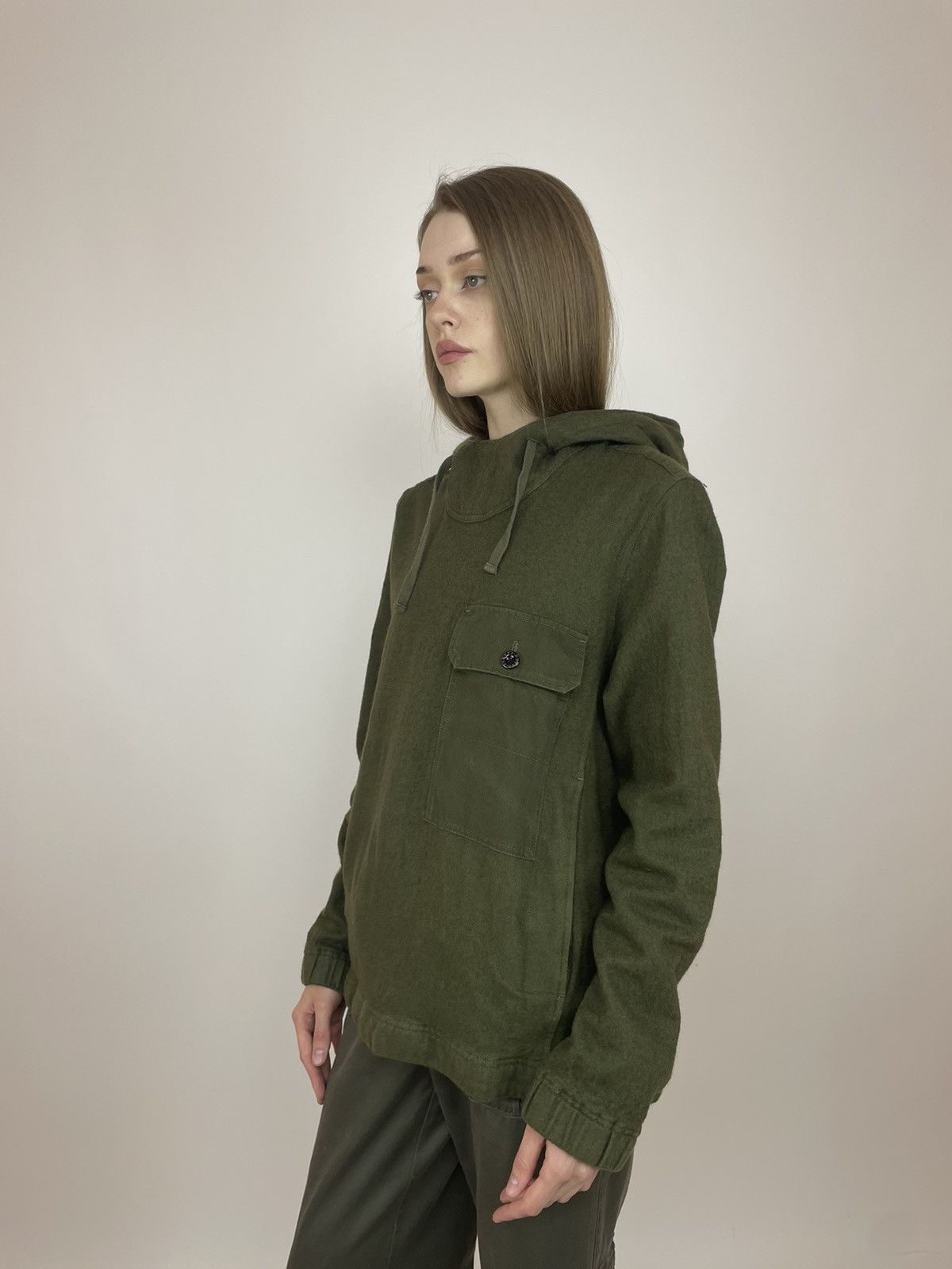 Pretty Green Pretty Green Military wool hoodie Womens size XL Size XL / US 12-14 / IT 48-50 - 3 Thumbnail