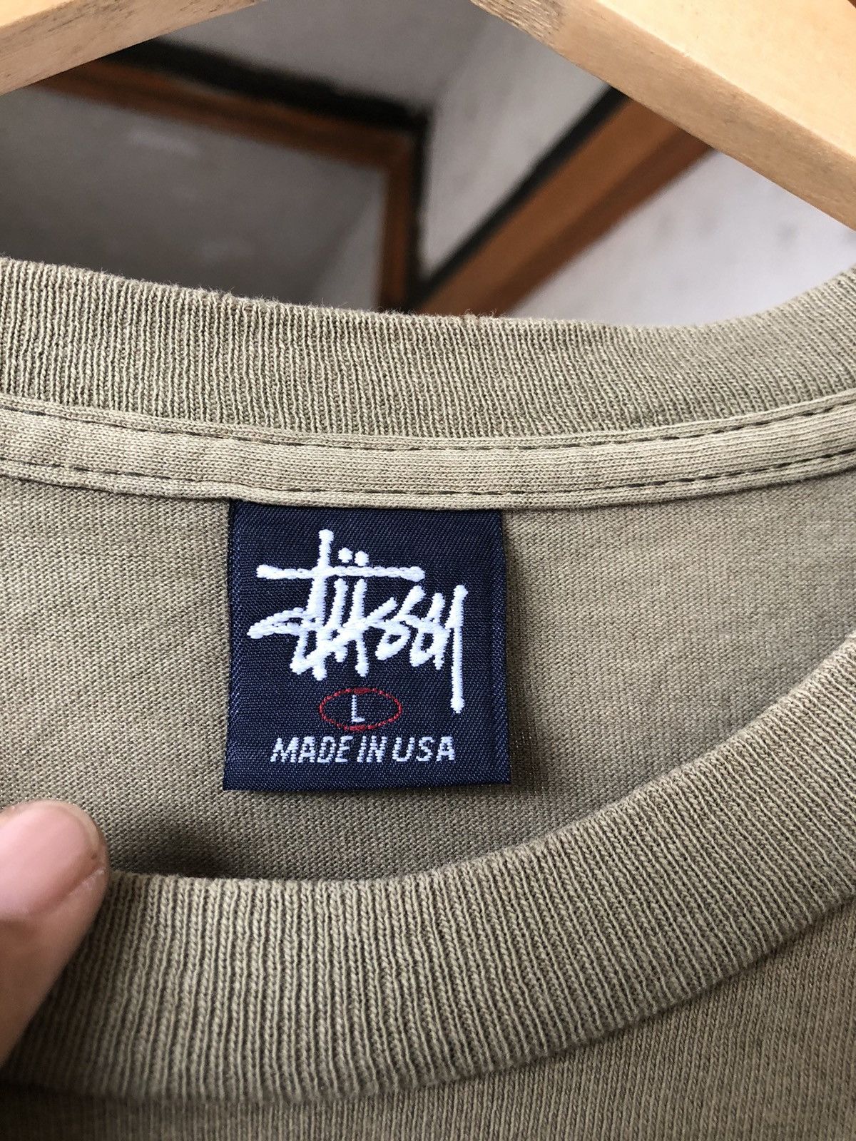 Stussy Rare❗️Vintage 90s Stussy Center Olive Green Single Stich Size US L / EU 52-54 / 3 - 16 Thumbnail