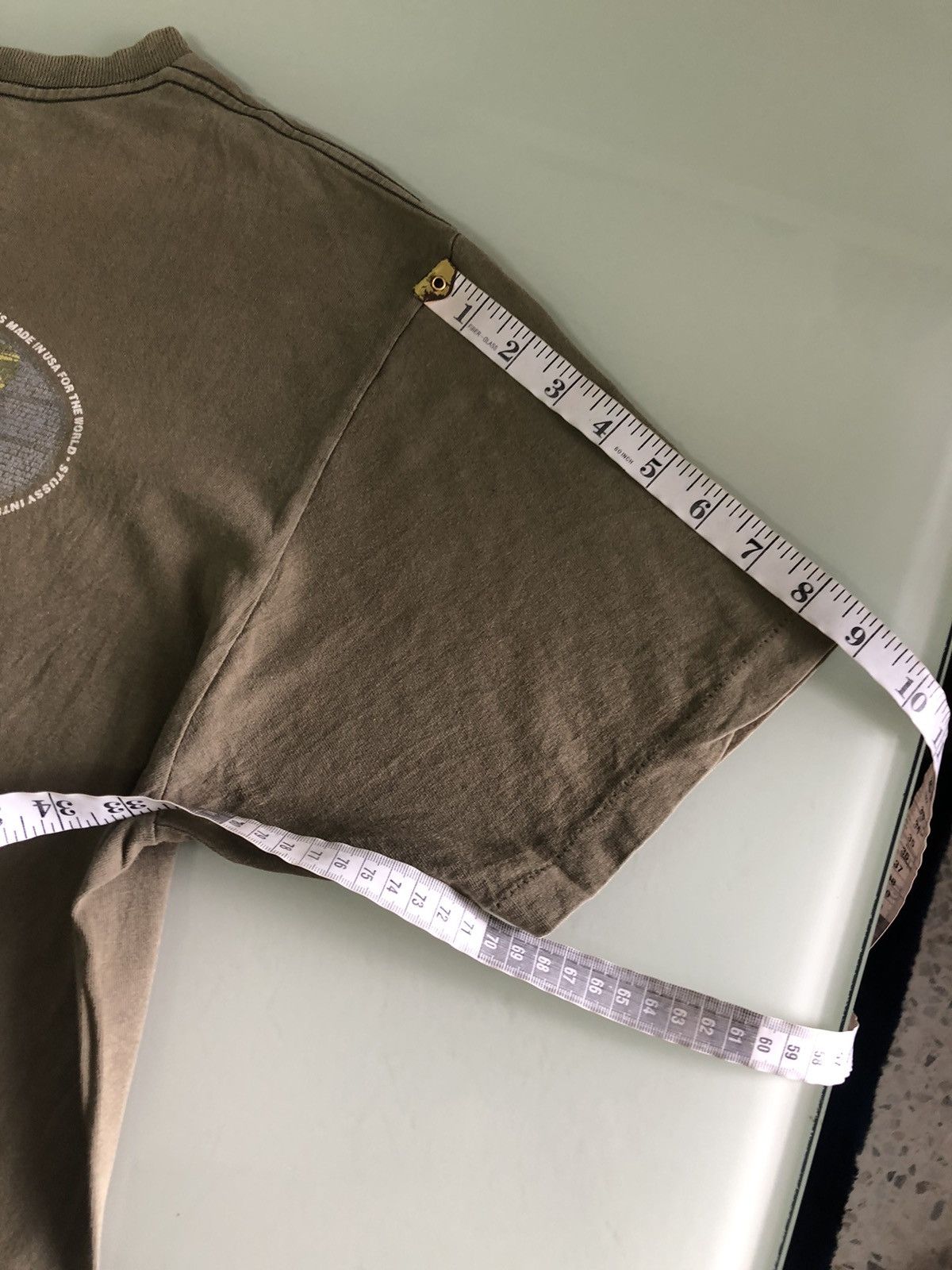 Stussy Rare❗️Vintage 90s Stussy Center Olive Green Single Stich Size US L / EU 52-54 / 3 - 25 Thumbnail