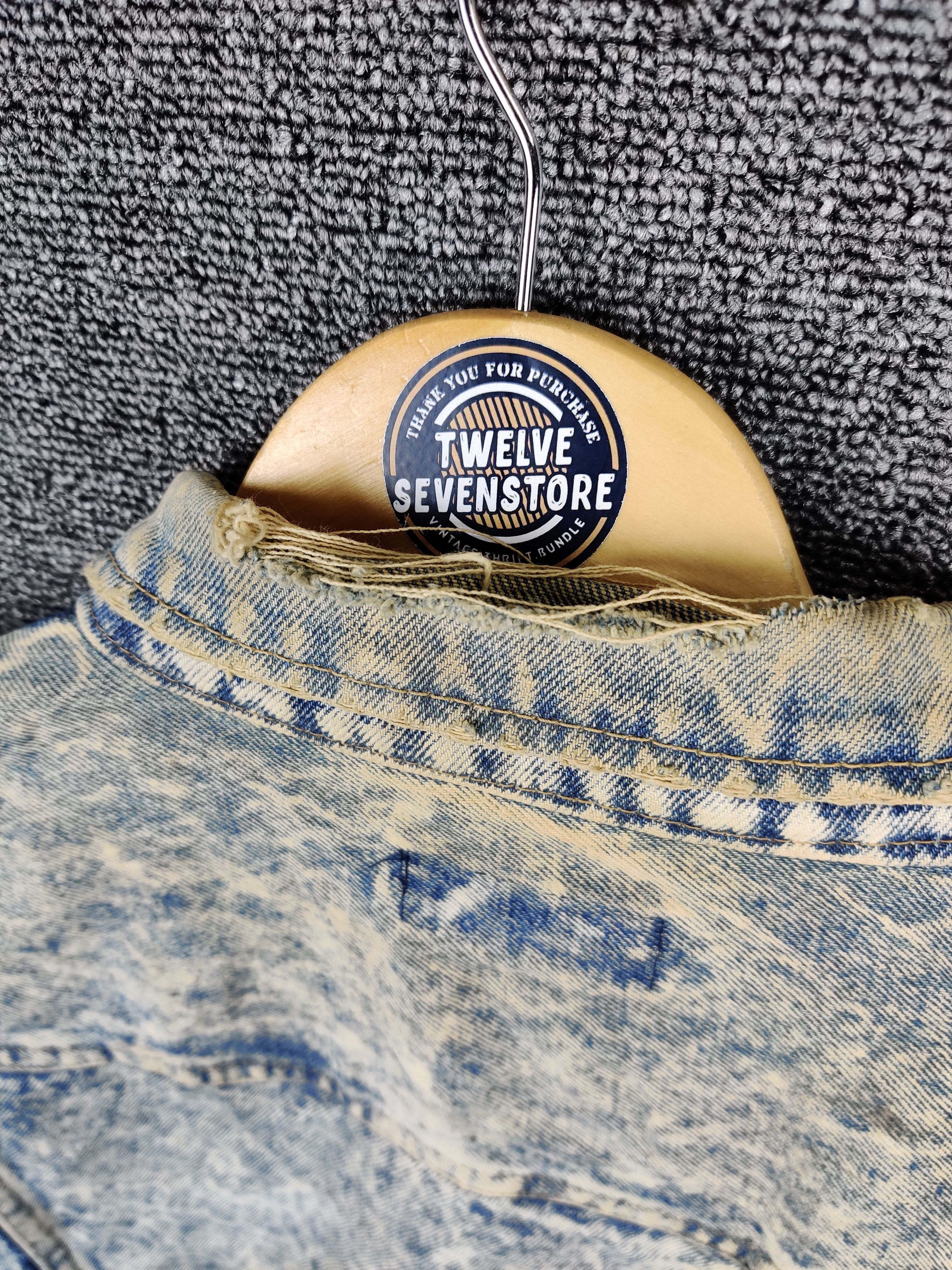 Japanese Brand Vintage Fittz Acid Wash Trucker Denim Jacket Size US L / EU 52-54 / 3 - 9 Thumbnail
