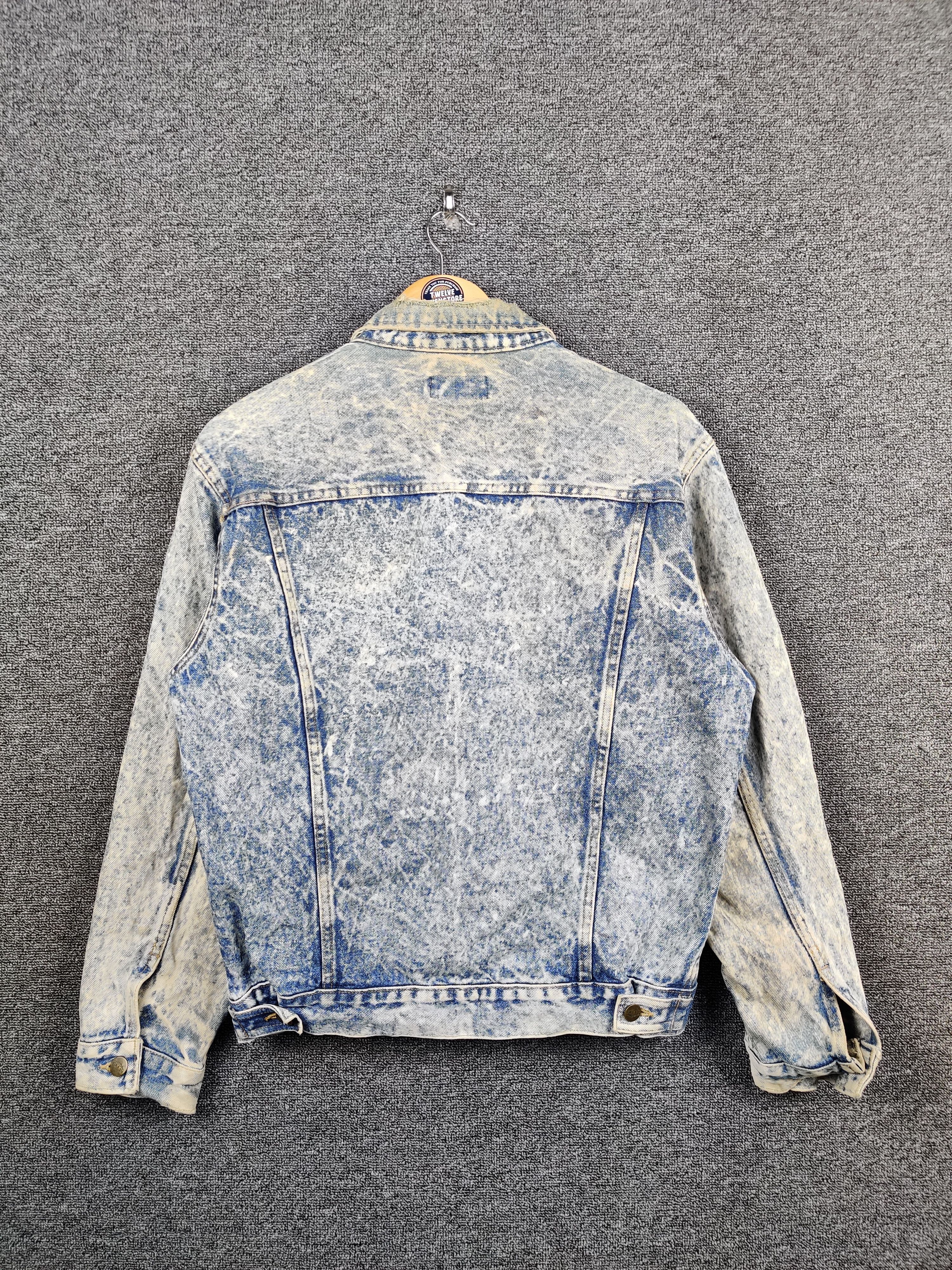 Japanese Brand Vintage Fittz Acid Wash Trucker Denim Jacket Size US L / EU 52-54 / 3 - 13 Thumbnail